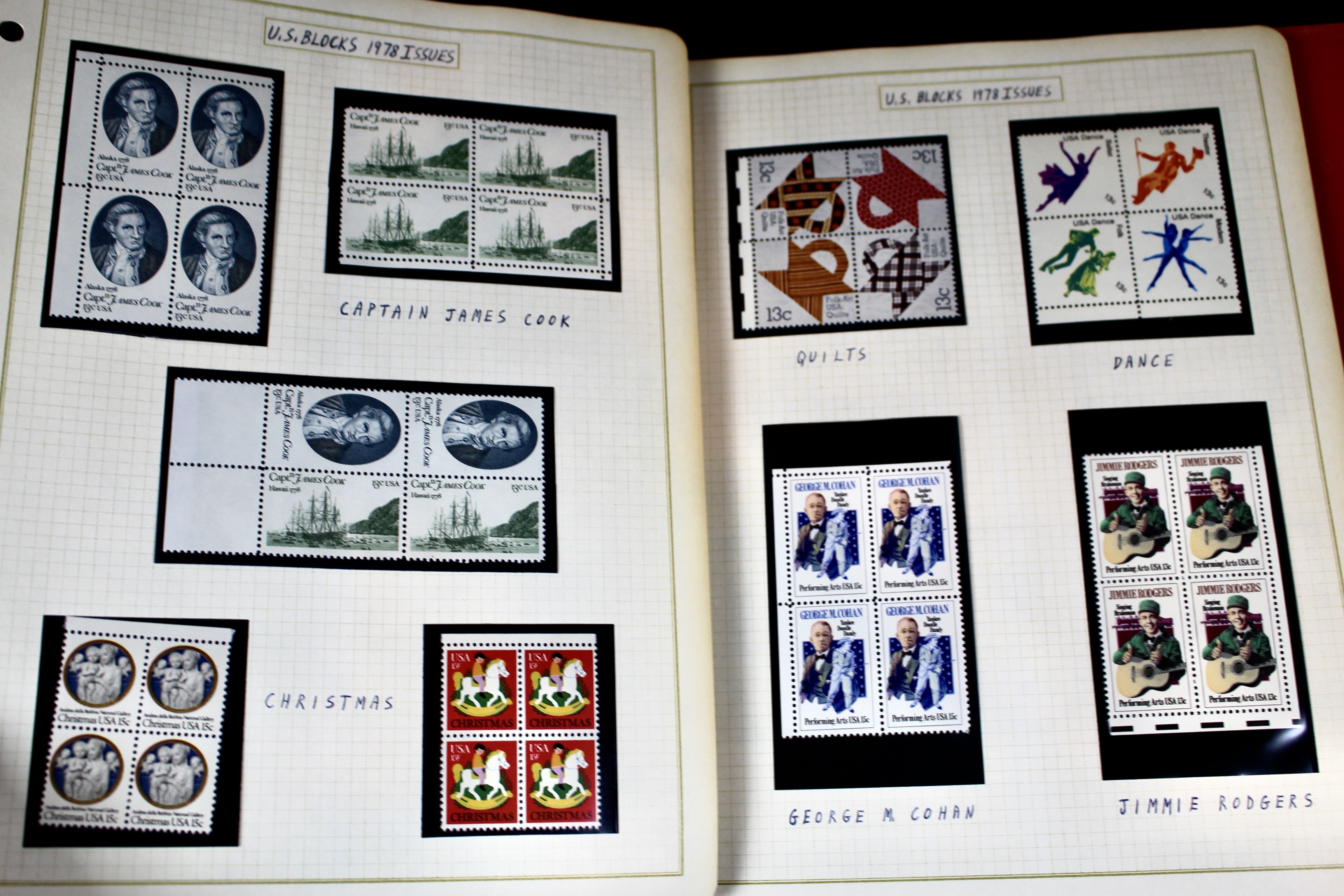 Mint Condition U.S. Postage Stamp Collection, 1950s to 2000s