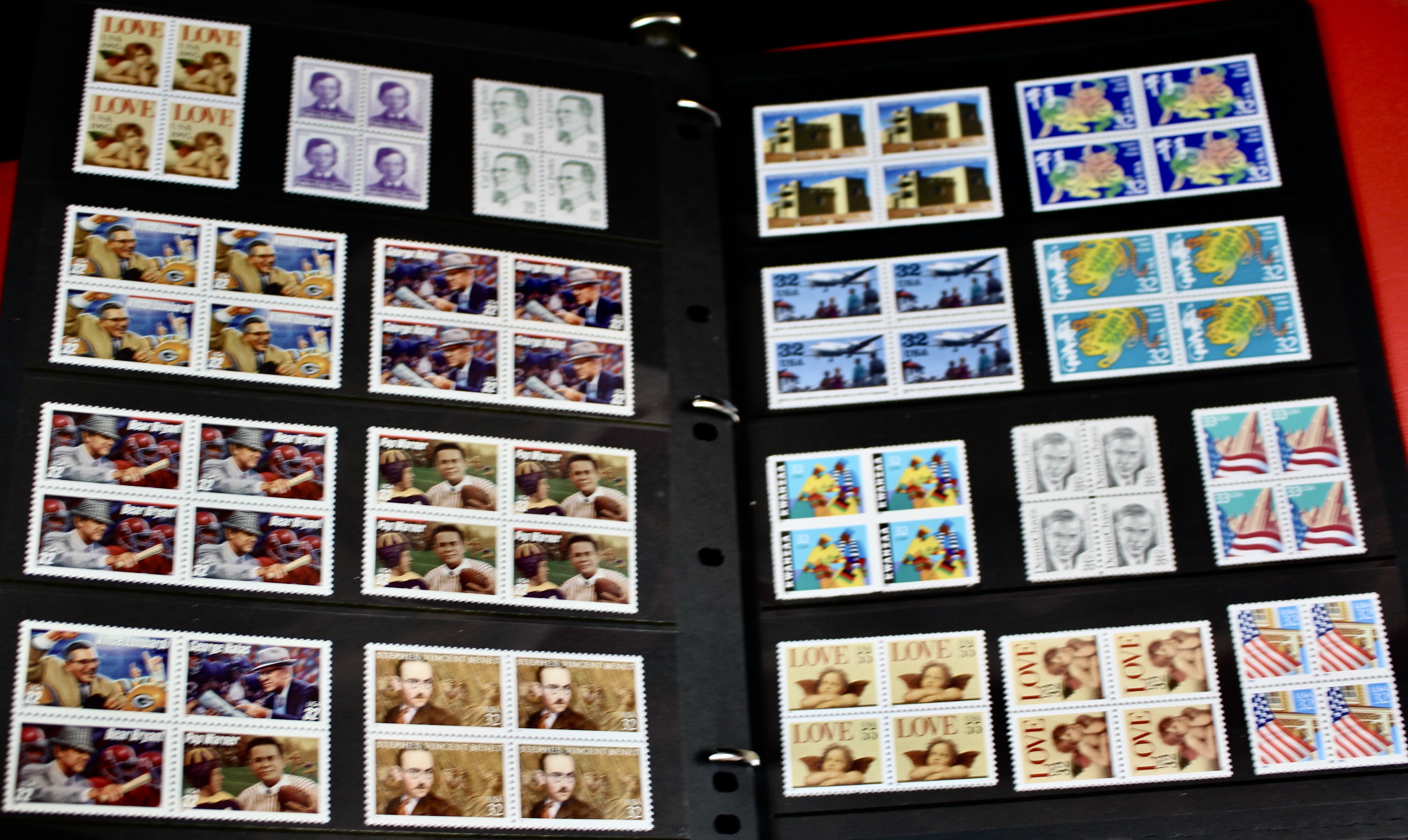 Mint Condition U.S. Postage Stamp Collection, 1950s to 2000s