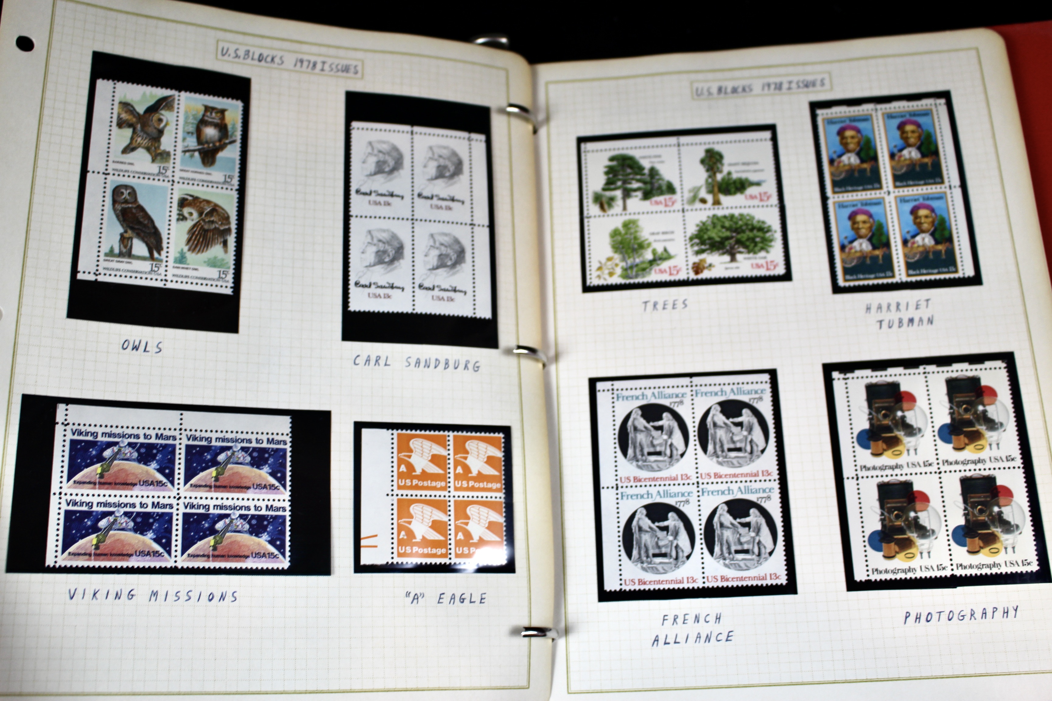 Mint Condition U.S. Postage Stamp Collection, 1950s to 2000s