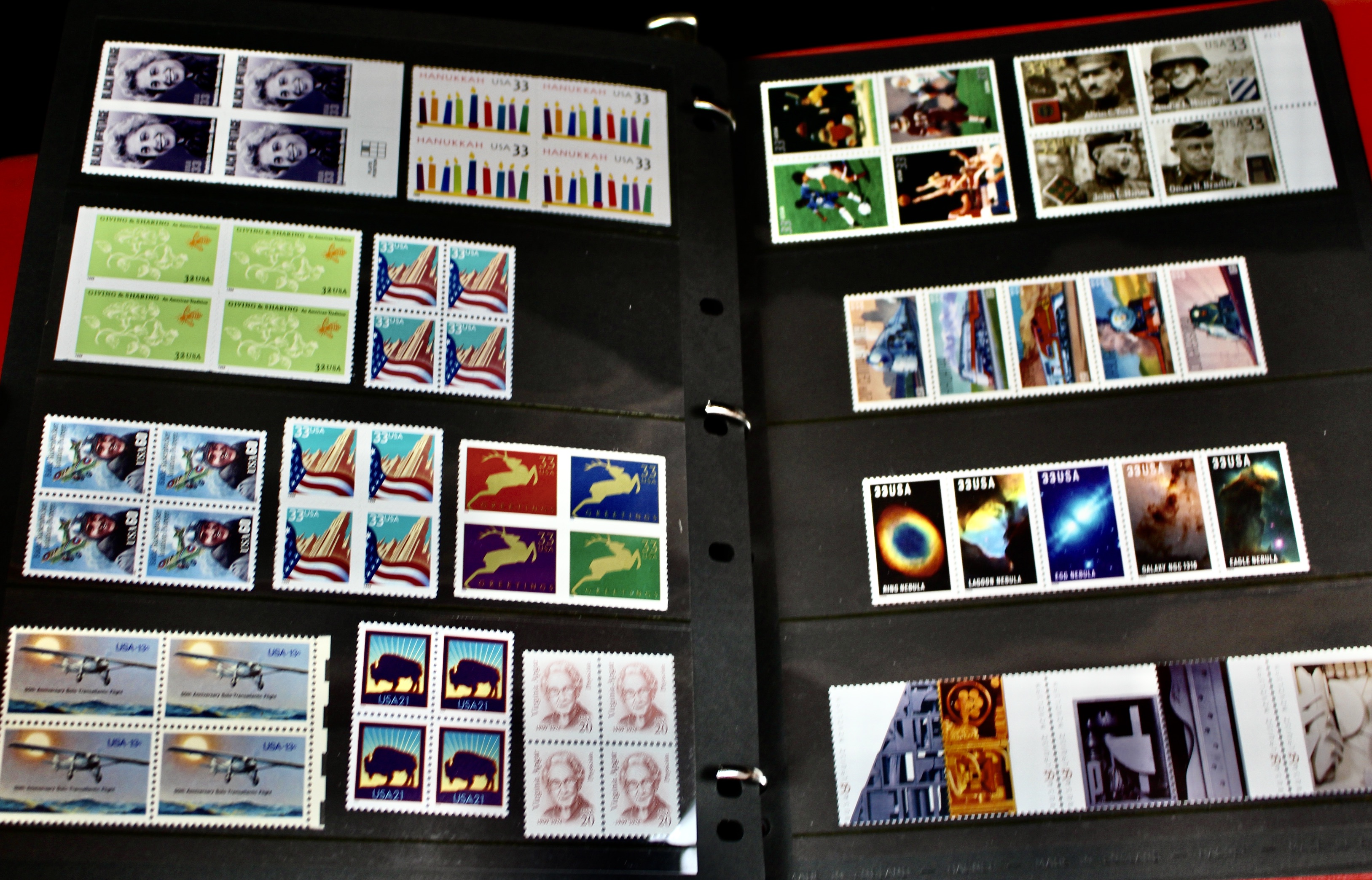 Mint Condition U.S. Postage Stamp Collection, 1950s to 2000s