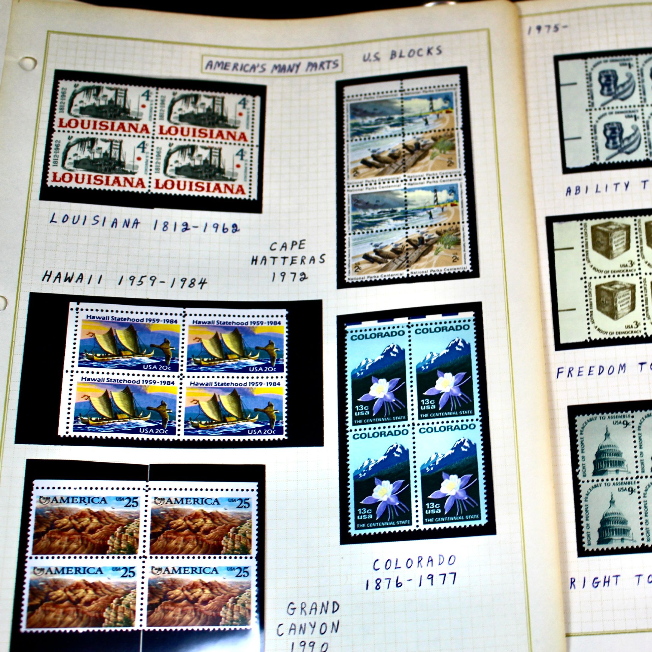 Mint Condition U.S. Postage Stamp Collection, 1950s to 2000s
