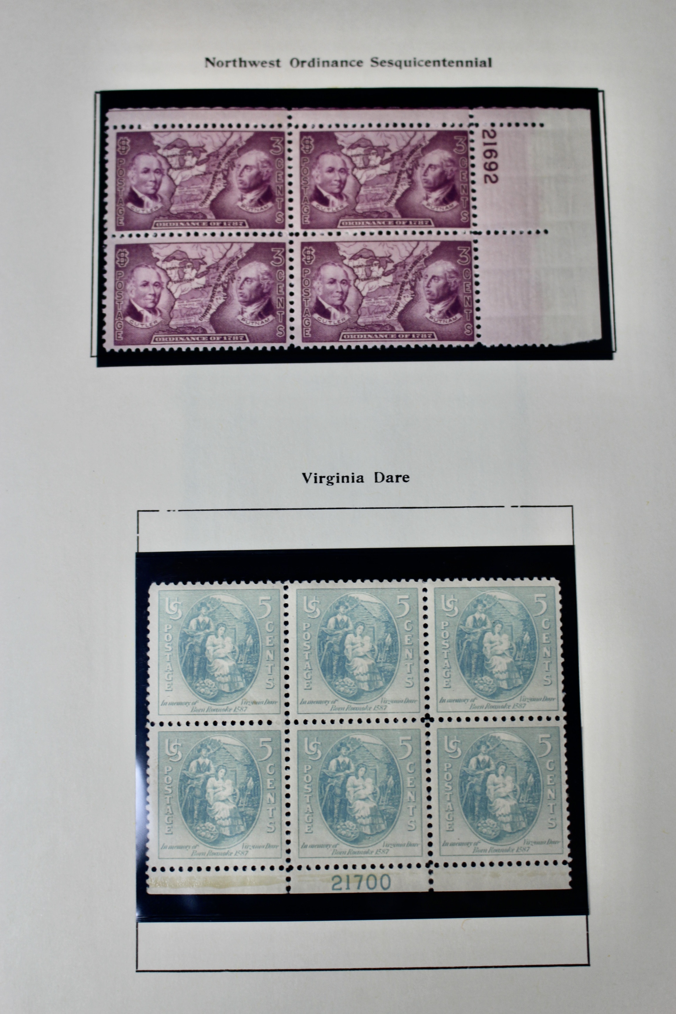 Mint Condition U.S. Postage Stamp Collection, 1909-1945