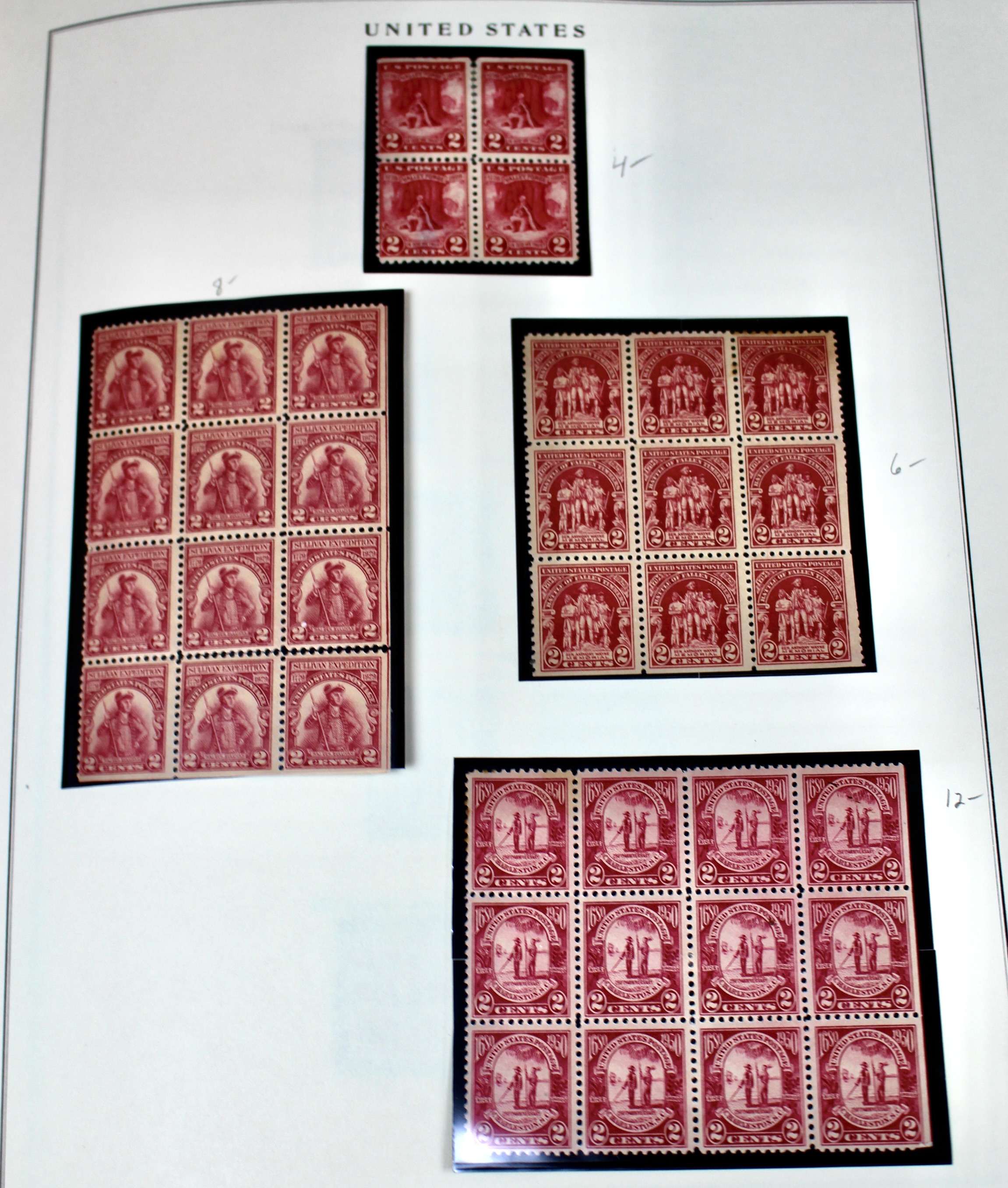Mint Condition U.S. Postage Stamp Collection, 1909-1945