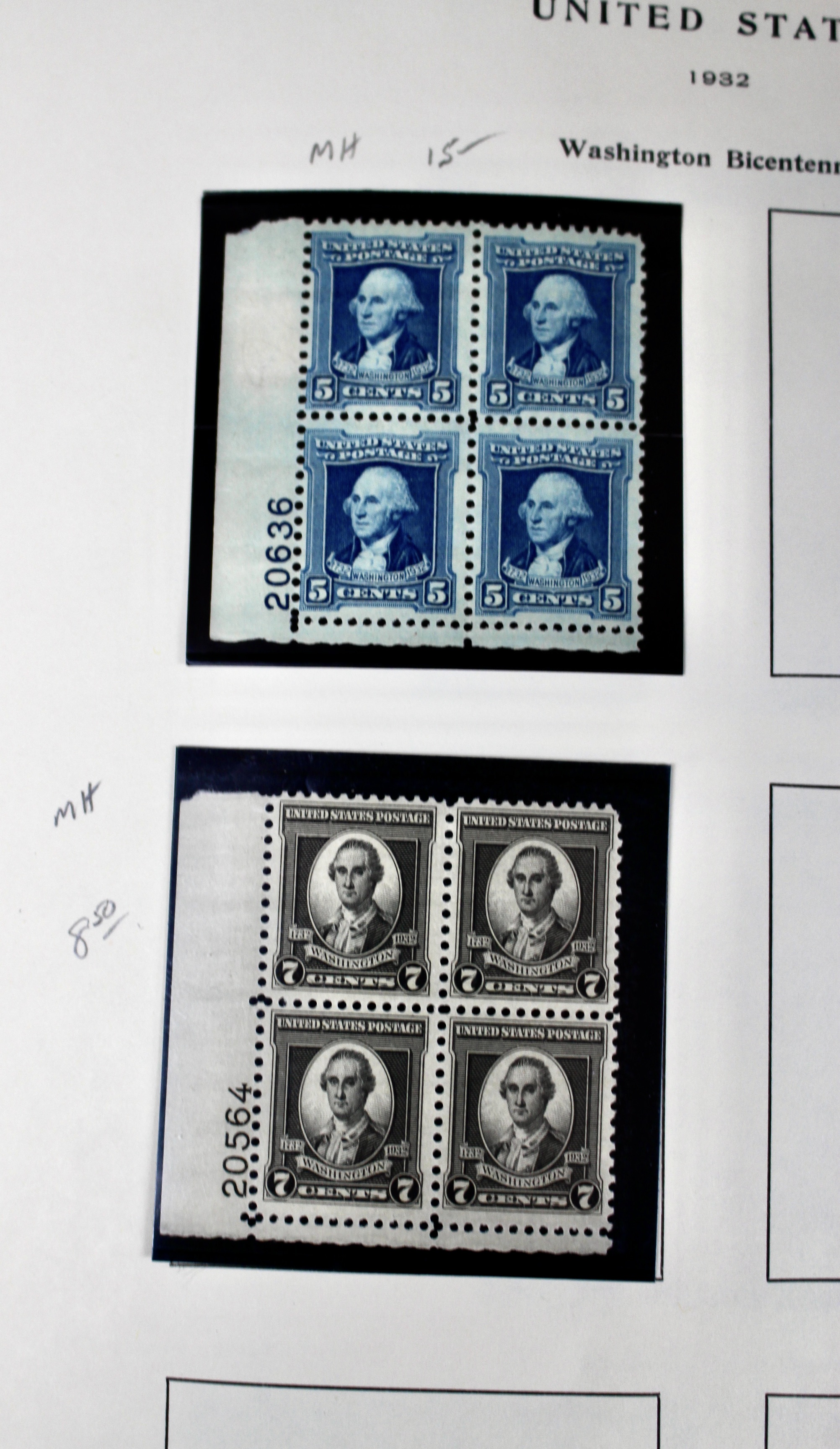 Mint Condition U.S. Postage Stamp Collection, 1909-1945