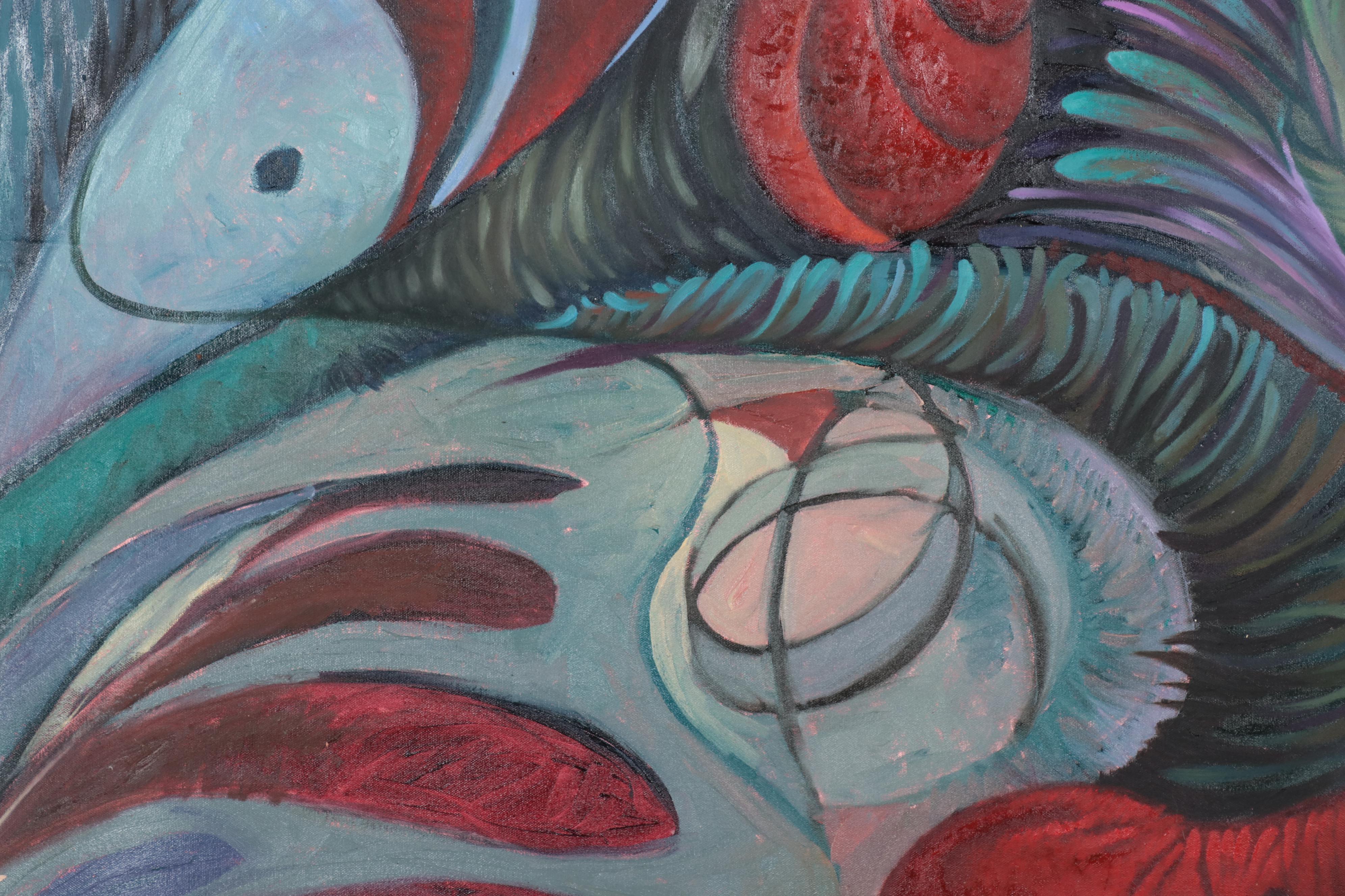 Osmel Almora Miró Non-objective Oil Painting, 2023