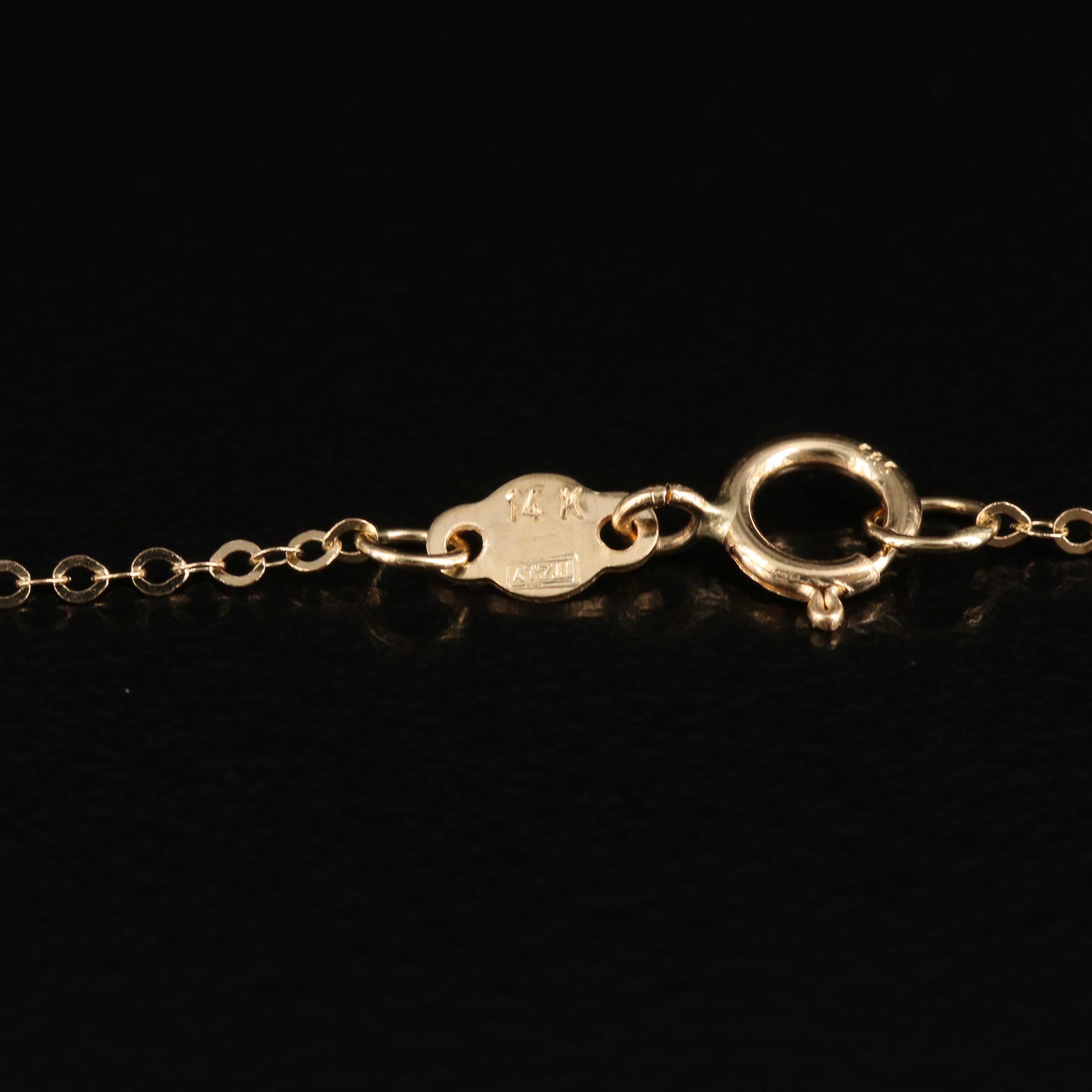 Italian 14K Double Bar Necklace
