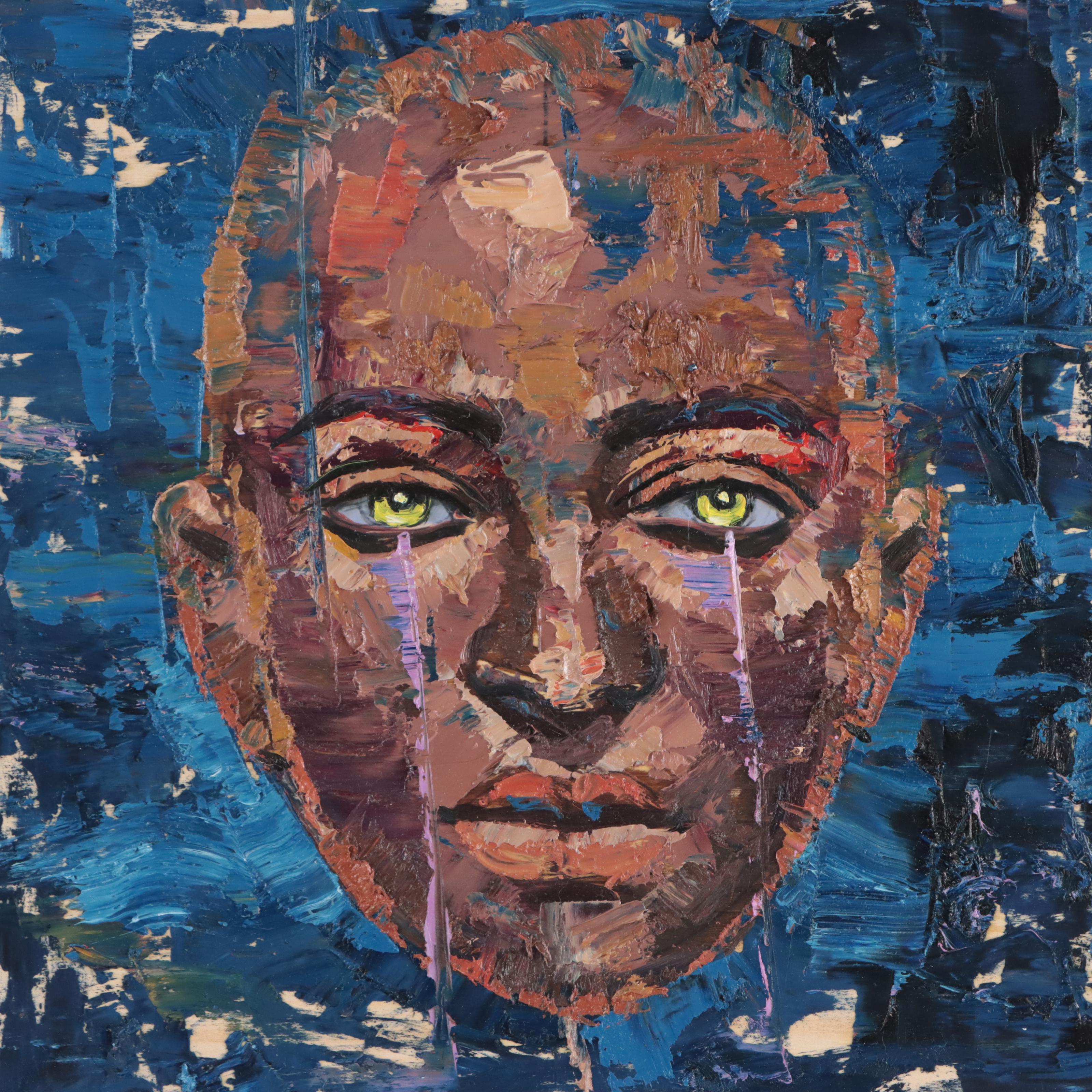 Osmel Almora Miró Oil Portrait, 21st Century