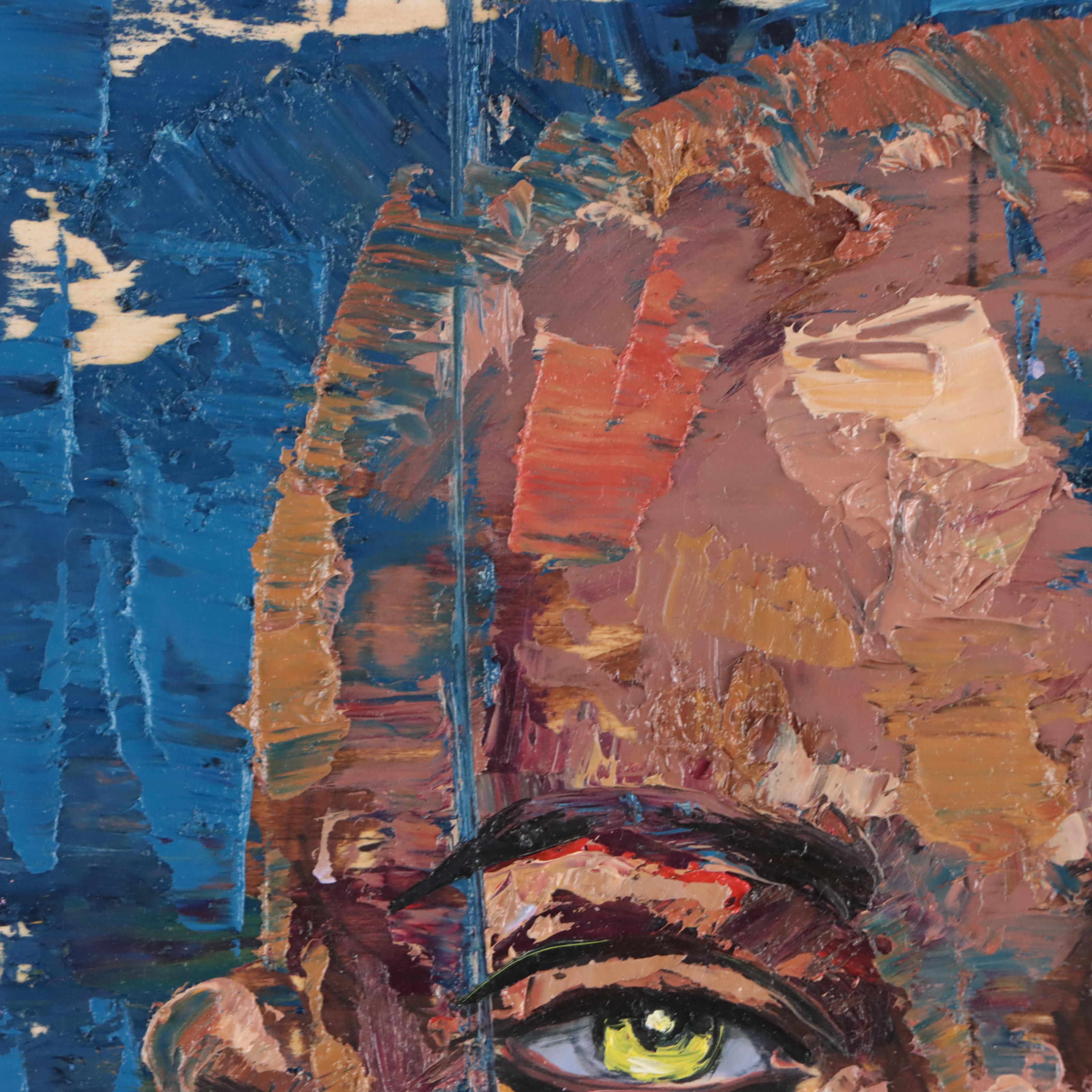 Osmel Almora Miró Oil Portrait, 21st Century