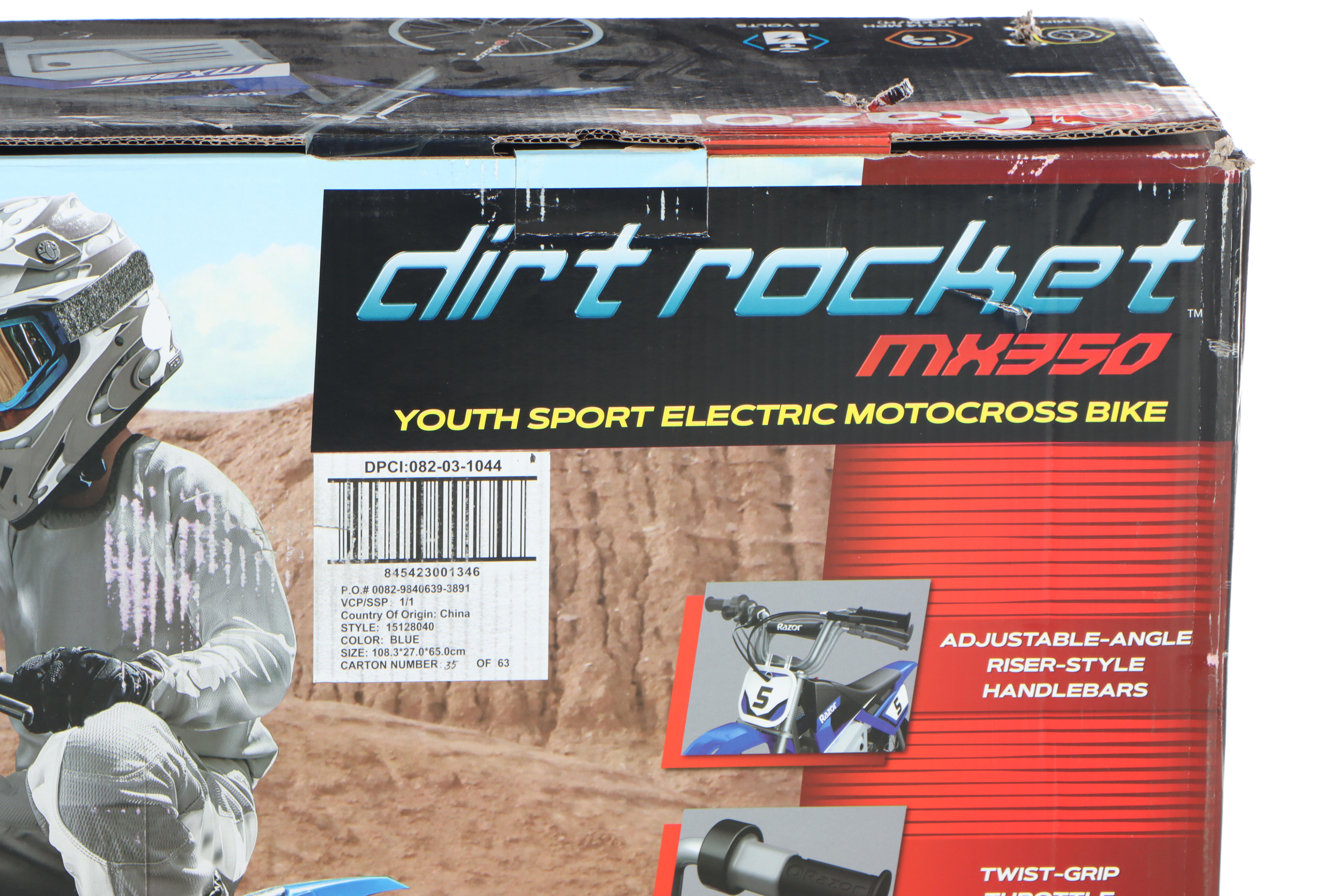 Razor MX350 Dirt Rocket Youth Sport Electric Motocross Bike