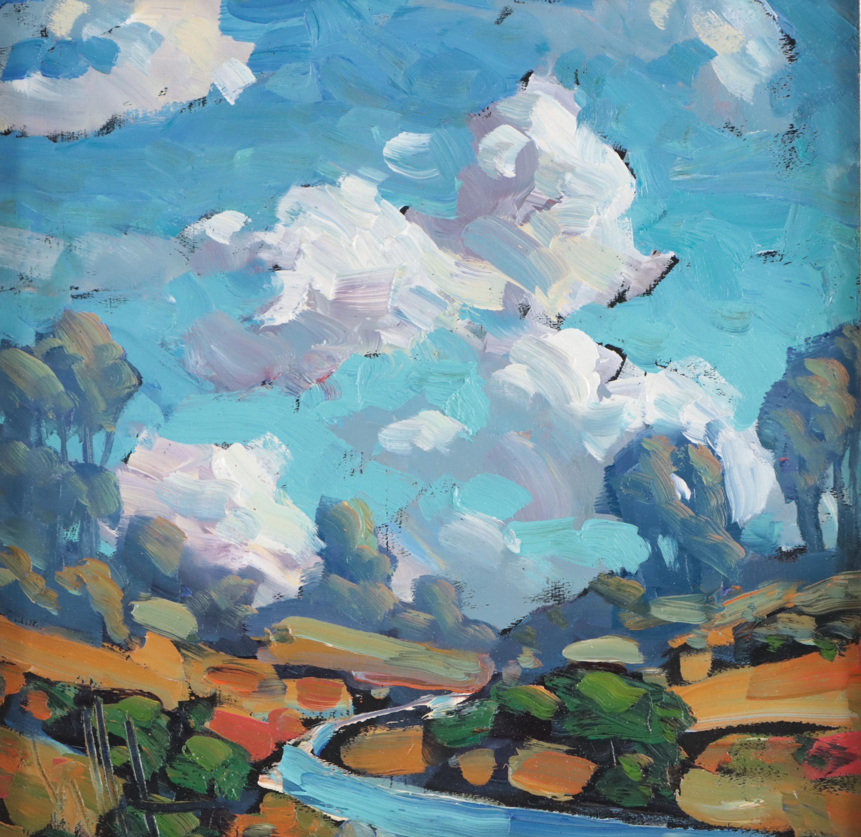 William Hawkins Landscape Oil Painting, 2023