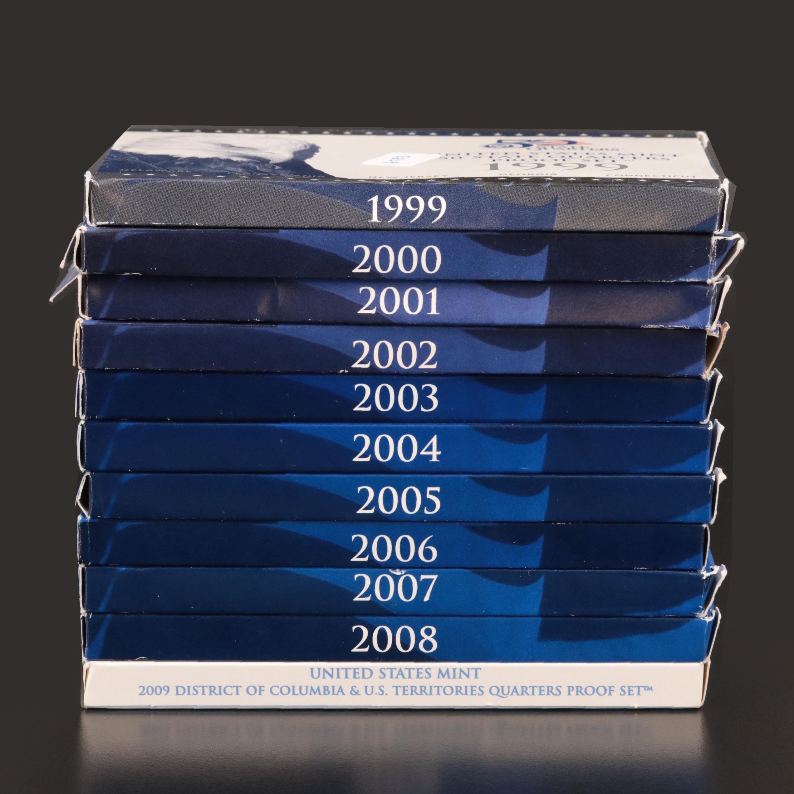 Complete Set of Fifty Proof State Quarters, 1999–2009