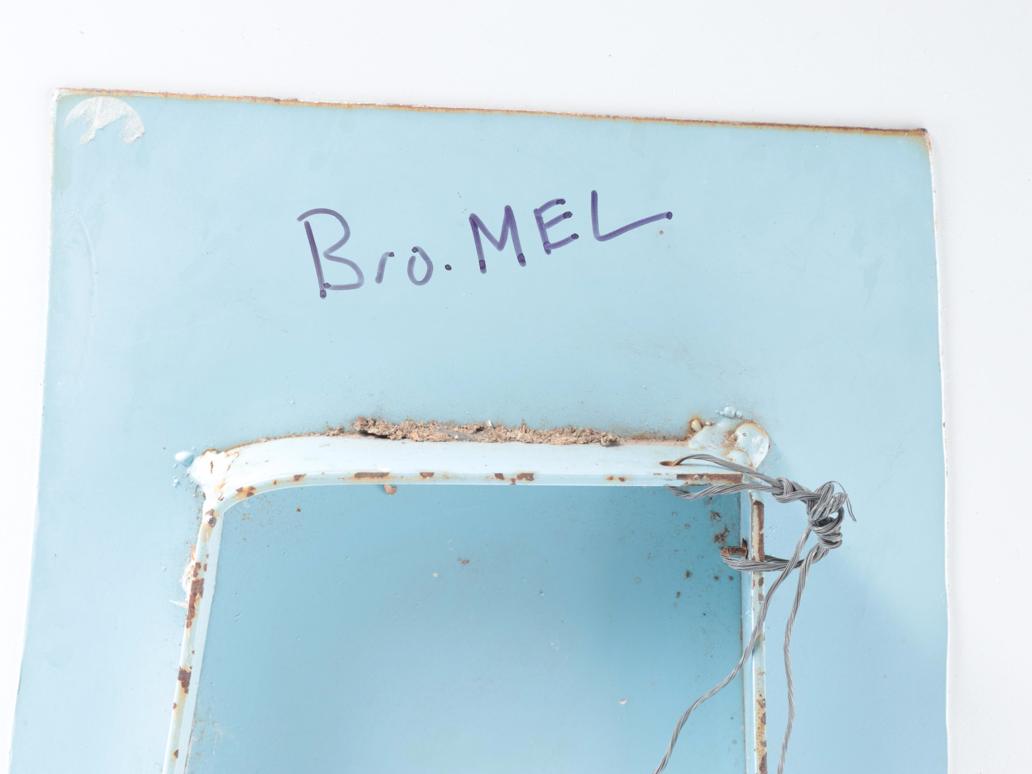 Brother Mel Abstract Metal Sculpture With Book