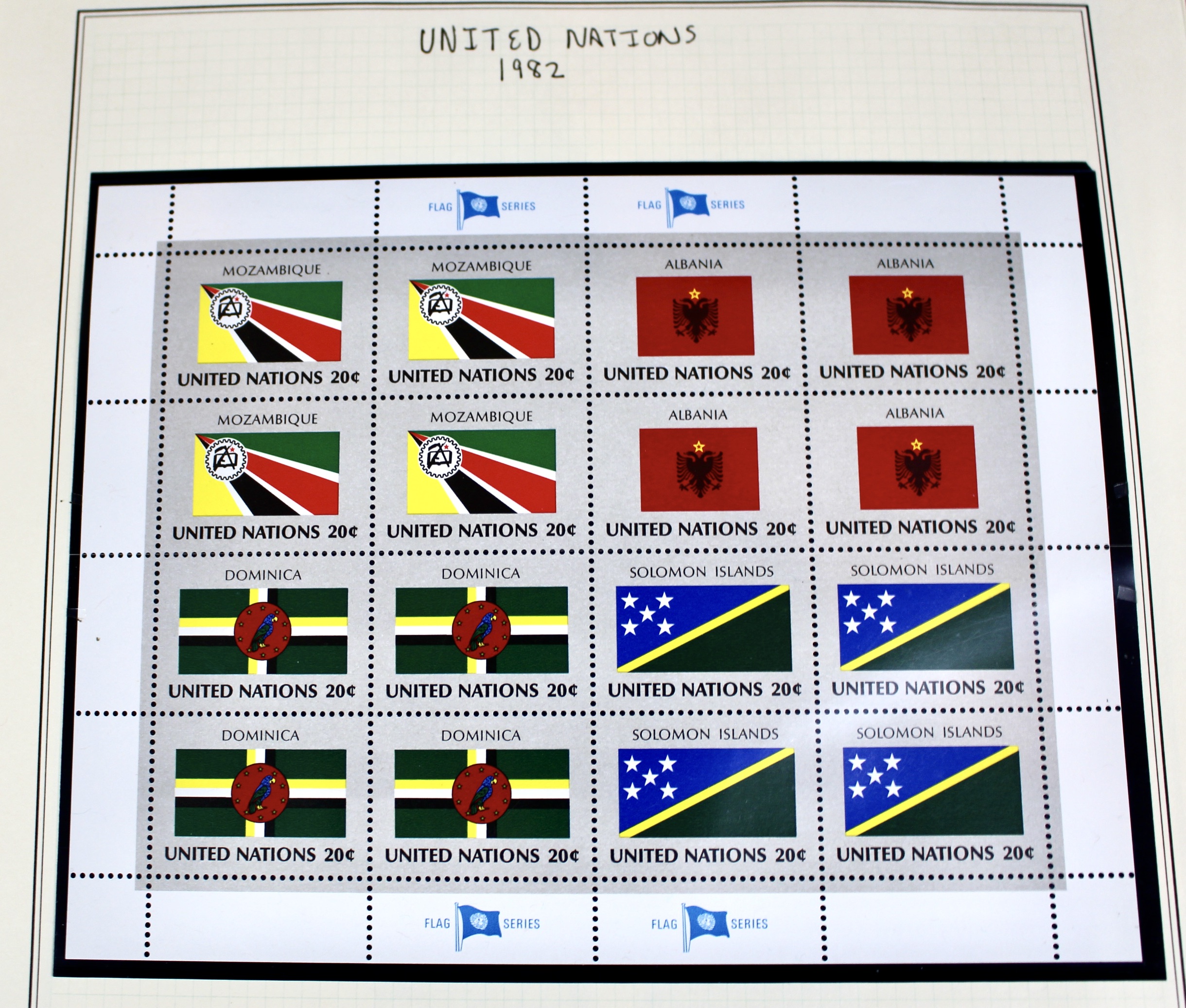 Comprehensive Mint Condition United Nations Postage Stamp Collection