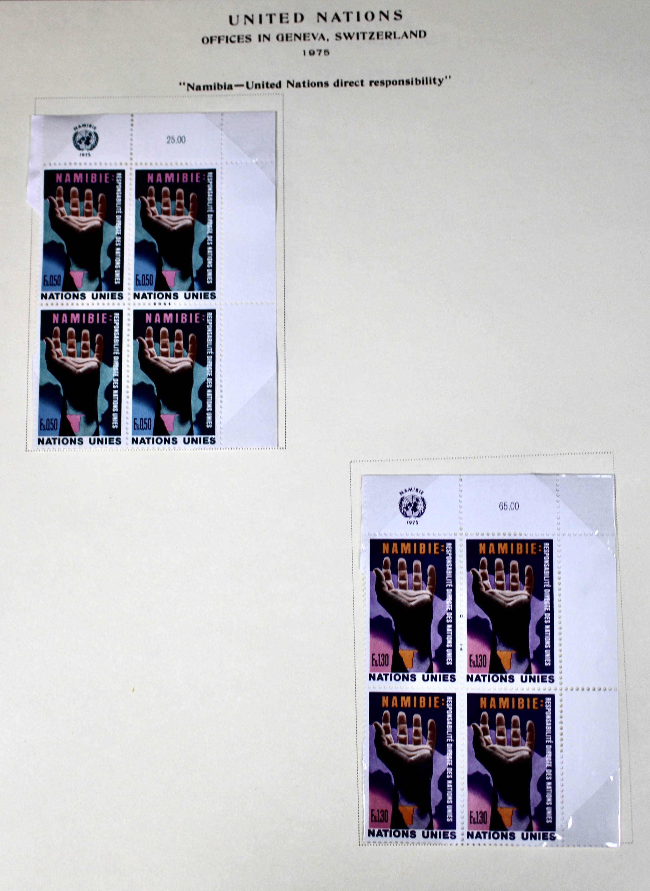 Comprehensive Mint Condition United Nations Postage Stamp Collection