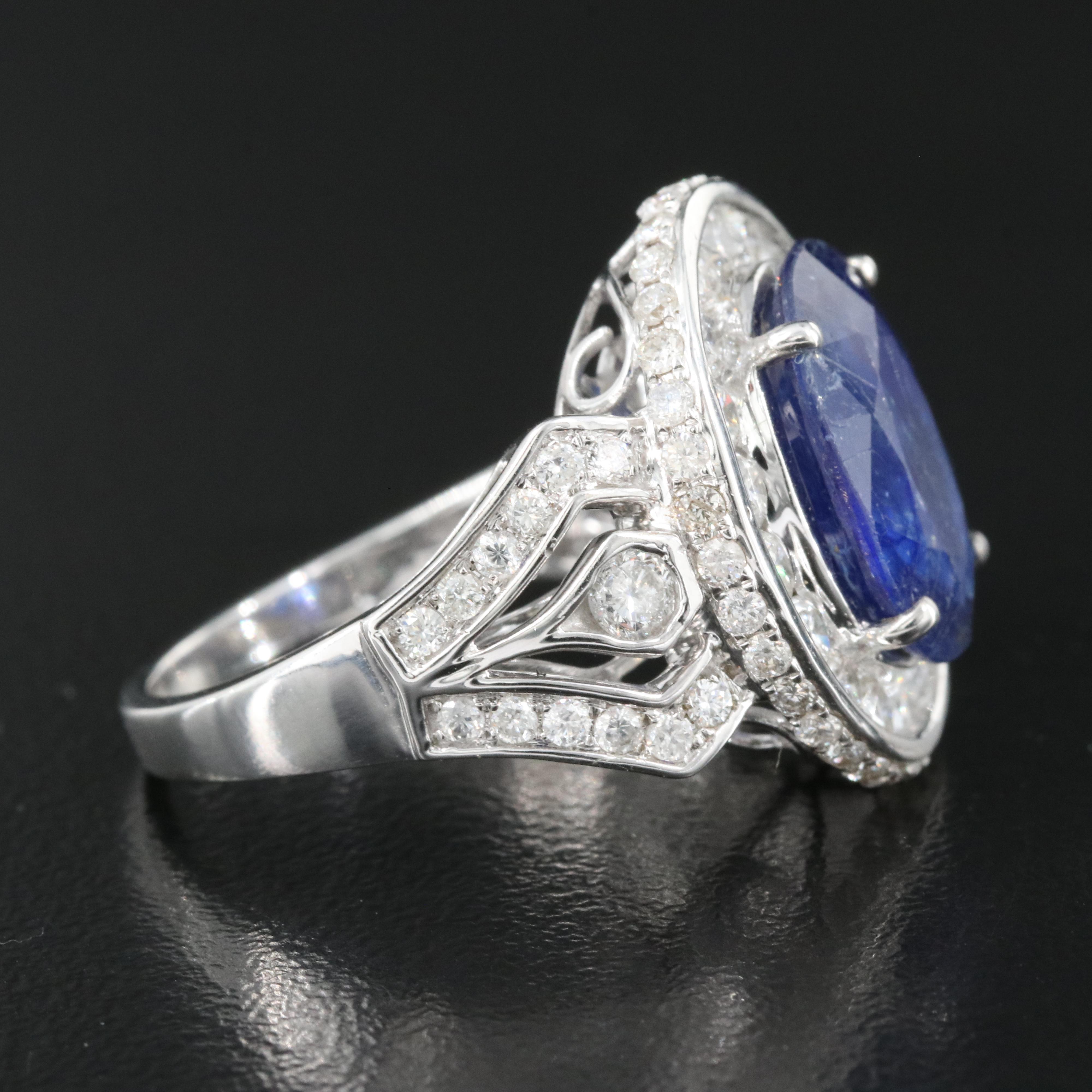 14K Corundum and 2.01 CTW Diamond Ring