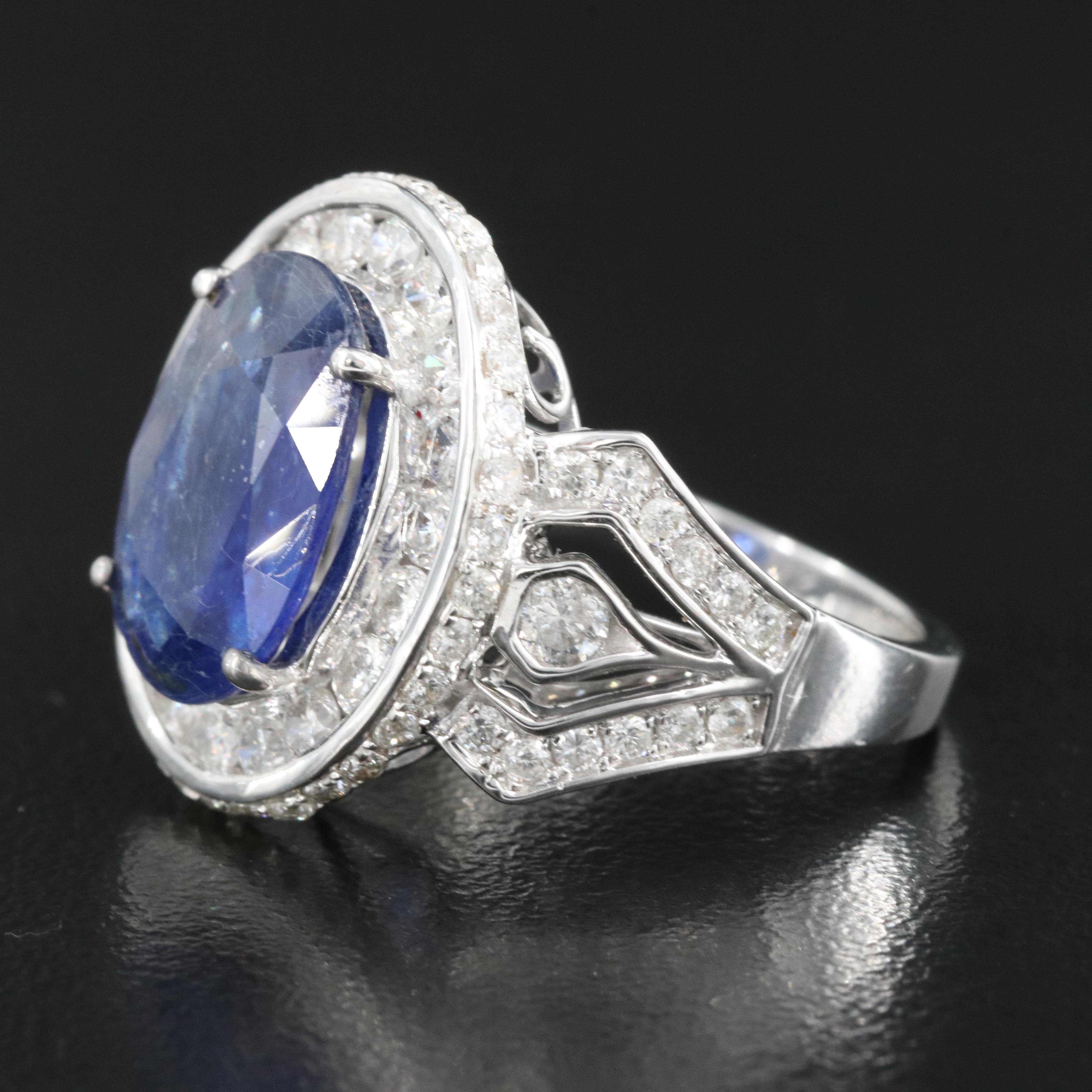 14K Corundum and 2.01 CTW Diamond Ring