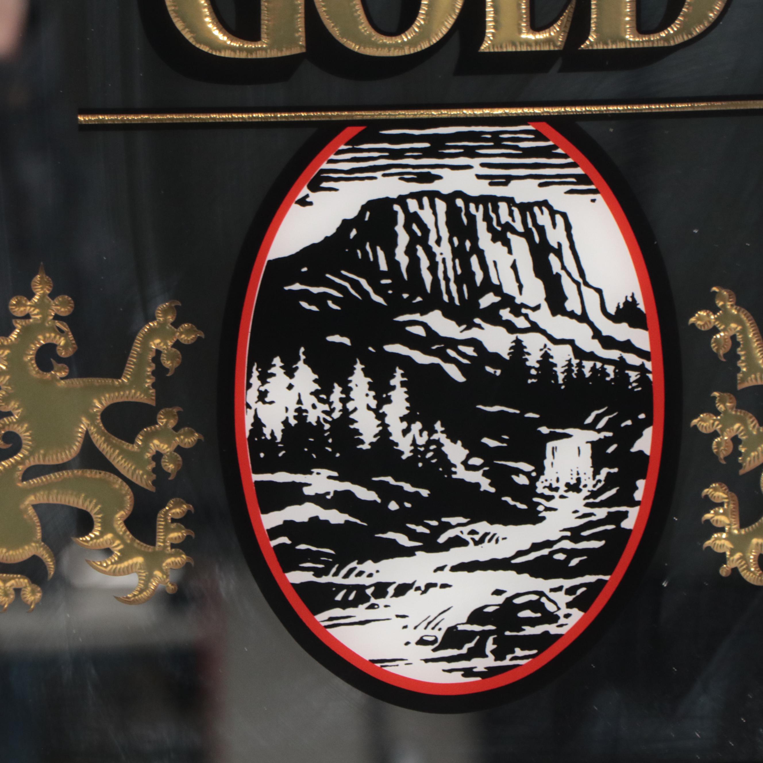 Coors Extra Gold Mirror Advertisement