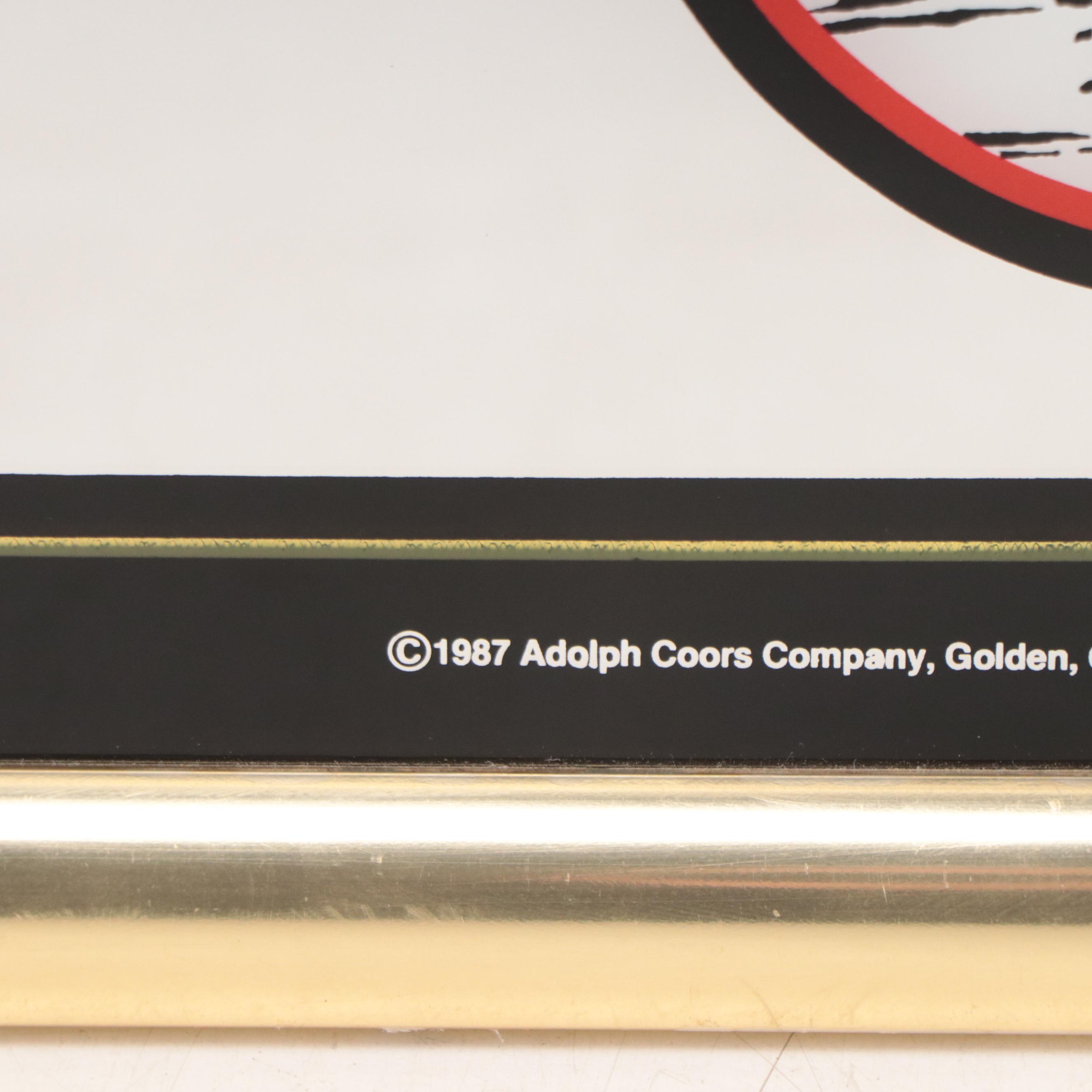 Coors Extra Gold Mirror Advertisement