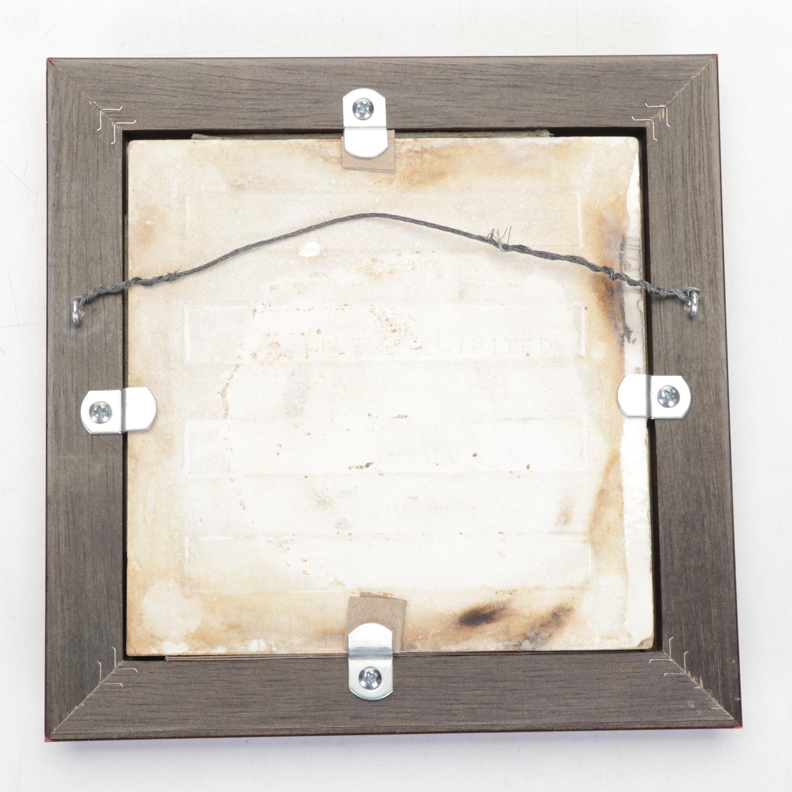 American Encaustic Tile Co. Framed Glazed Earthenware Tiles