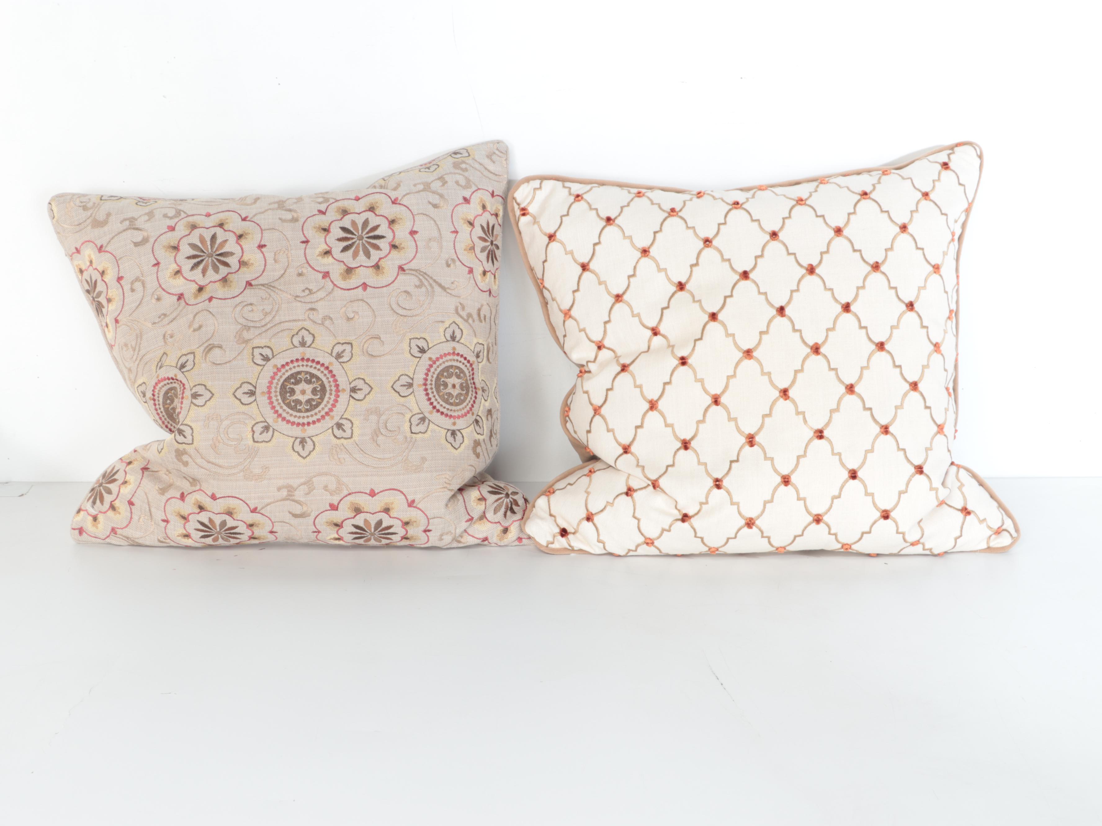 Crate & Barrel Throw Blanket and Other Throw Pillows