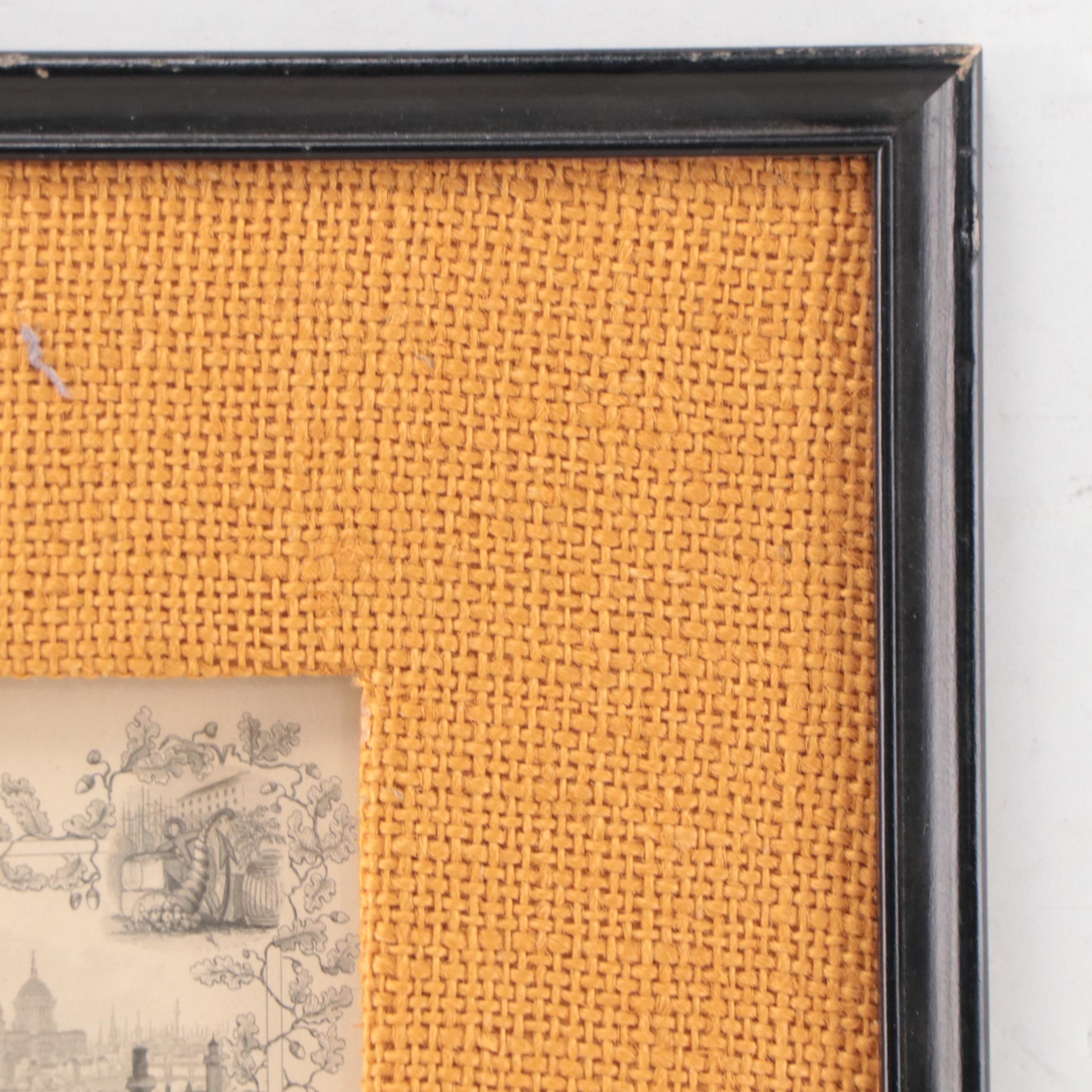 John Rapkin Hand-Colored Engraving Map of England and Wales, 1851