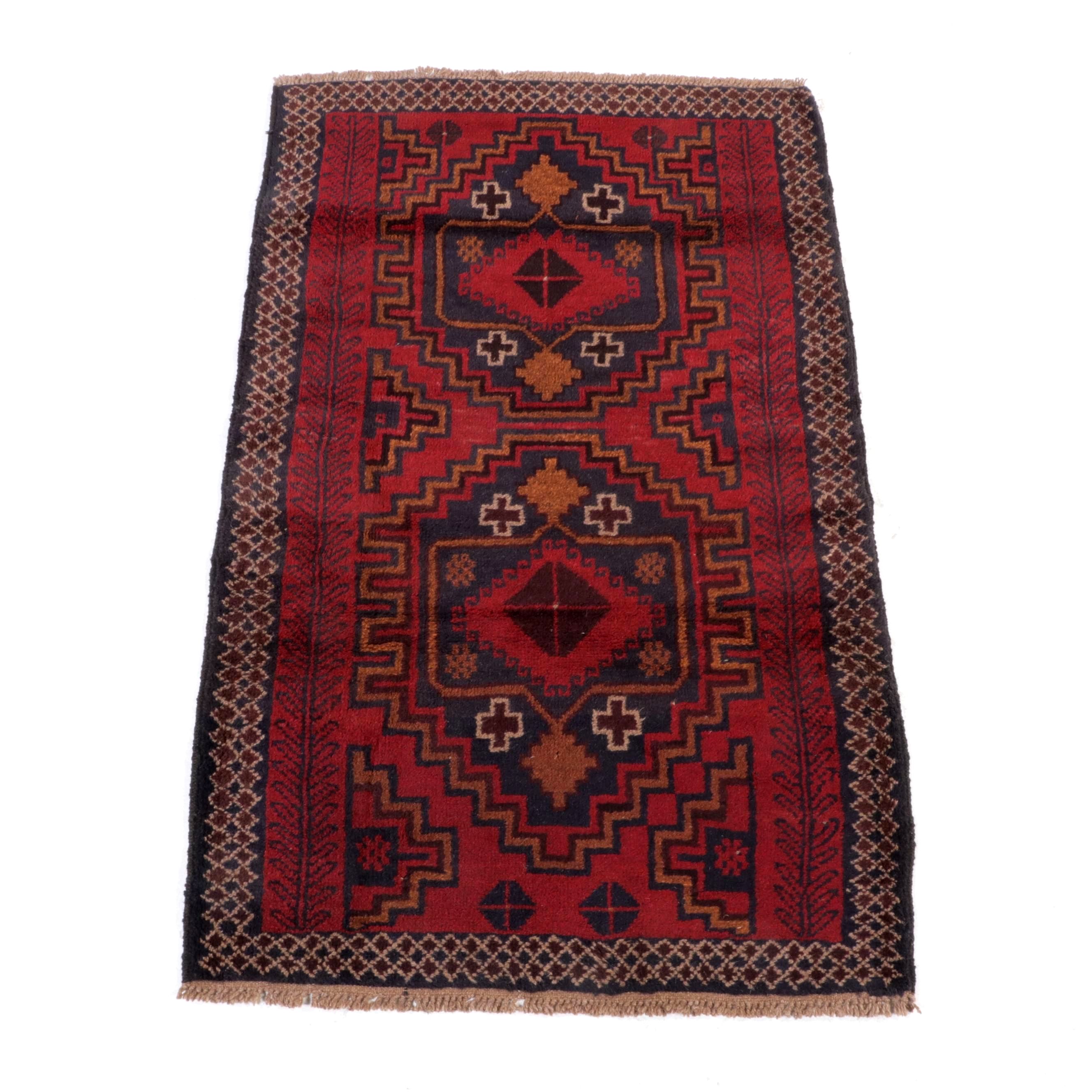 2'11 x 4'8 Hand-Knotted Afghan Taimani Accent Rug