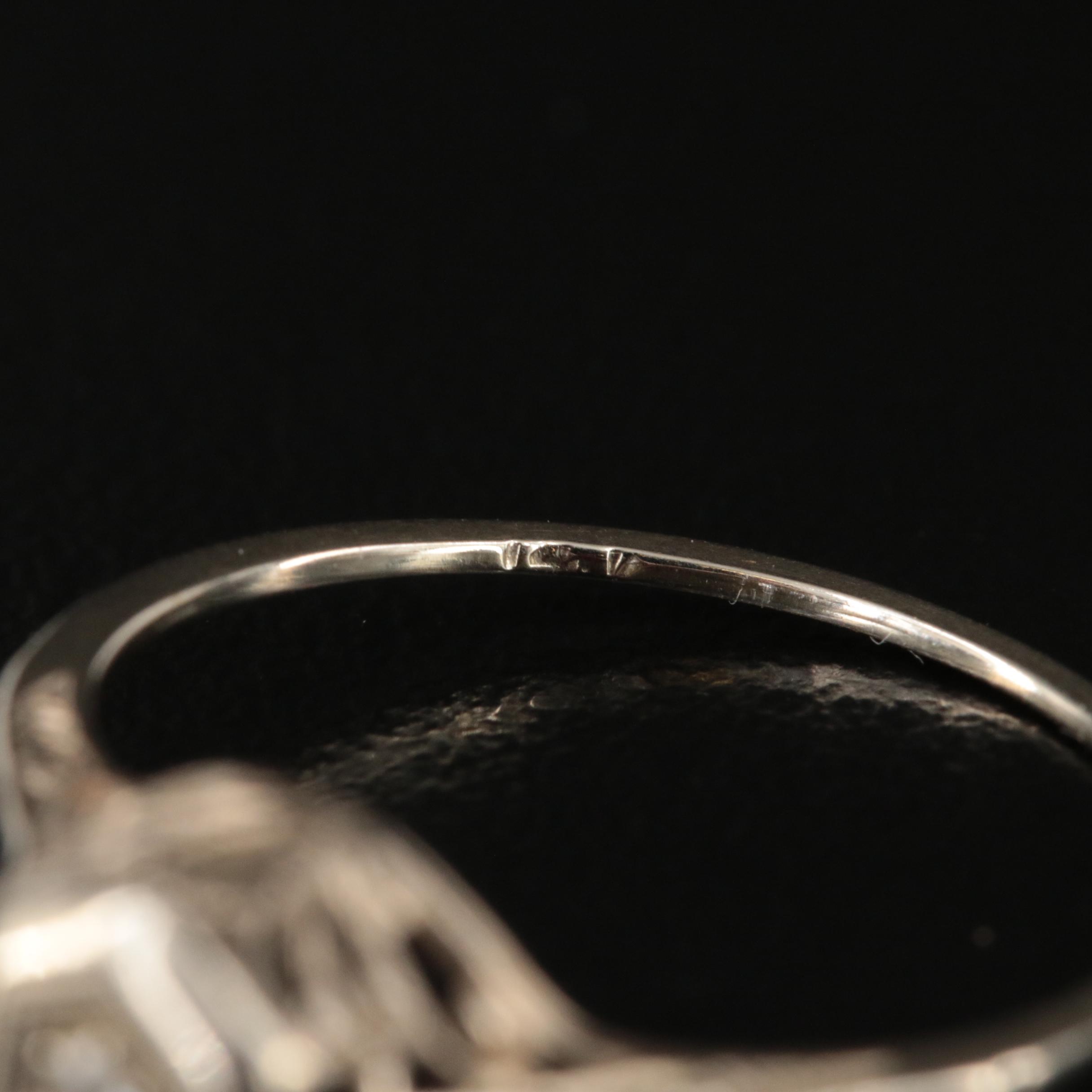 Antique 14K 0.02 CT Diamond Ring