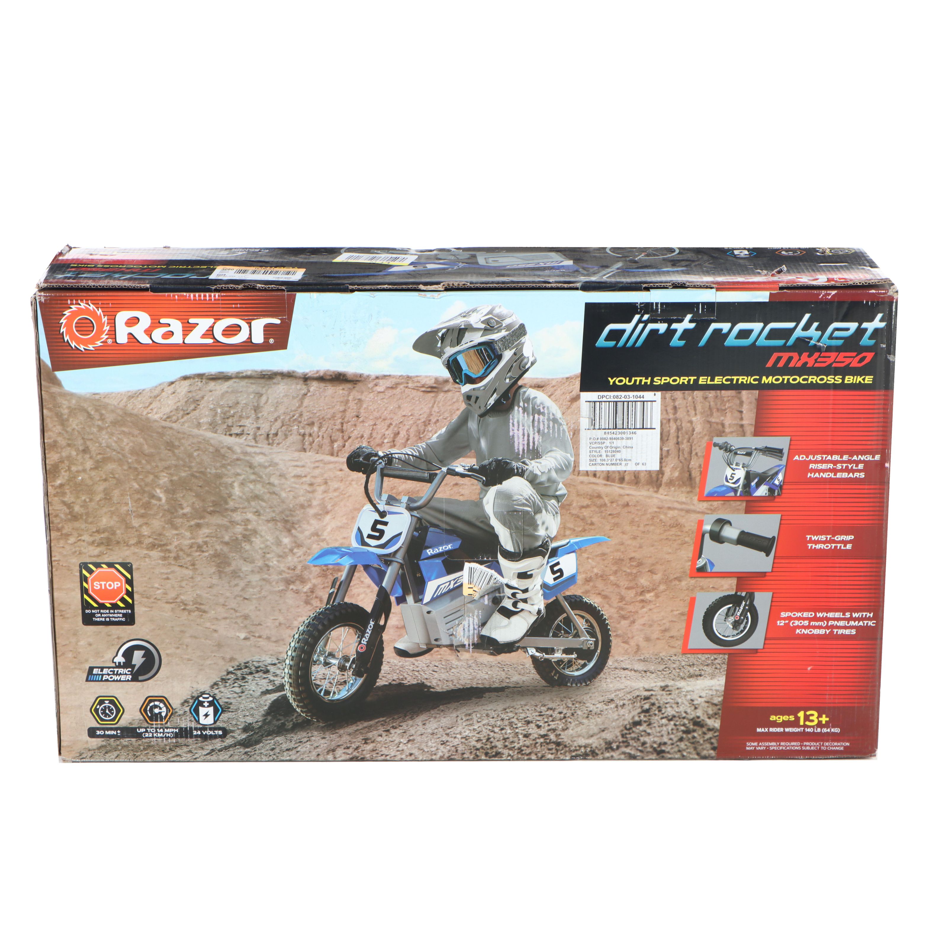 Razor MX350 Dirt Rocket Youth Sport Electric Motocross Bike
