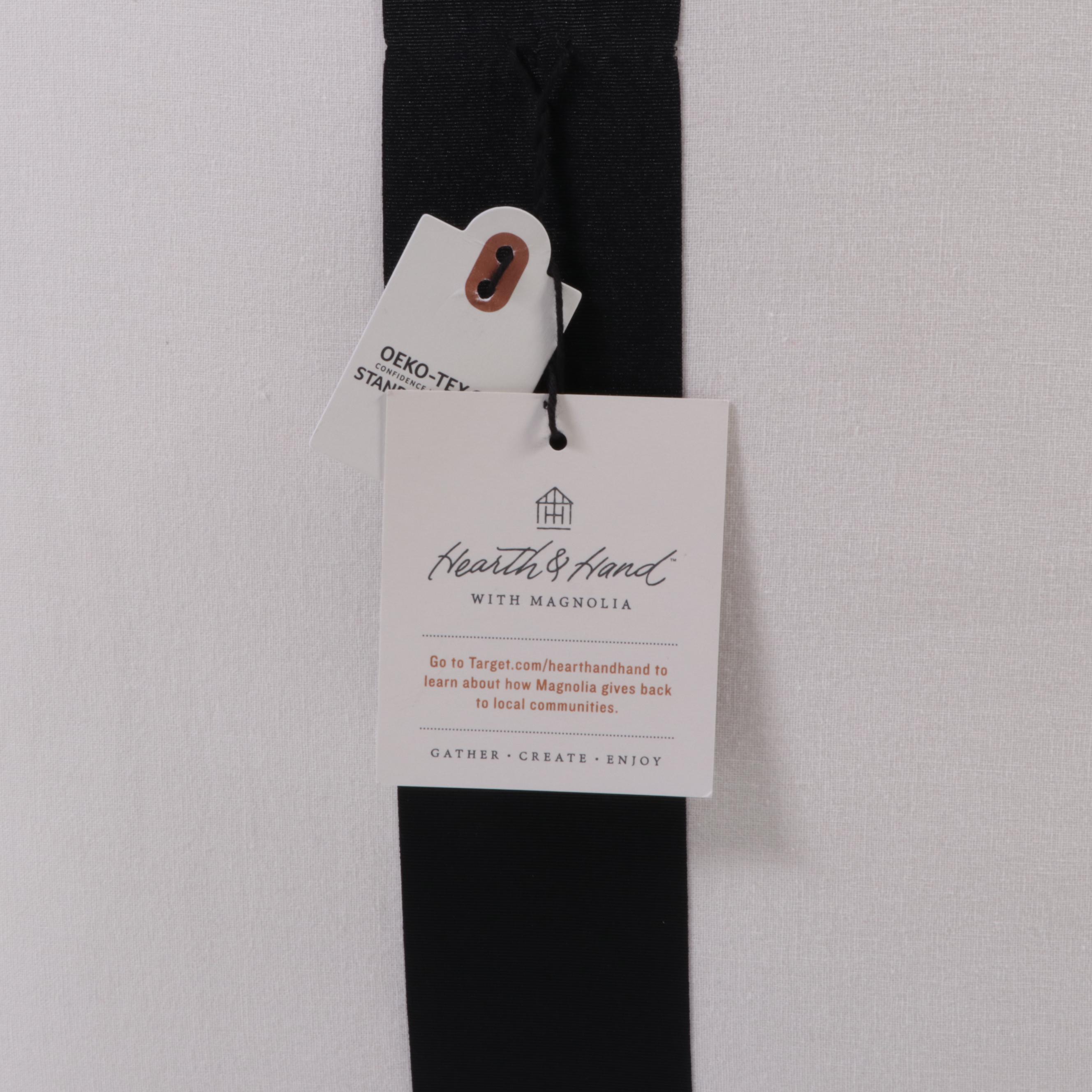 Hearth & Hand with Magnolia Full/Queen Embroidered Stripe Comforter and Sham Set