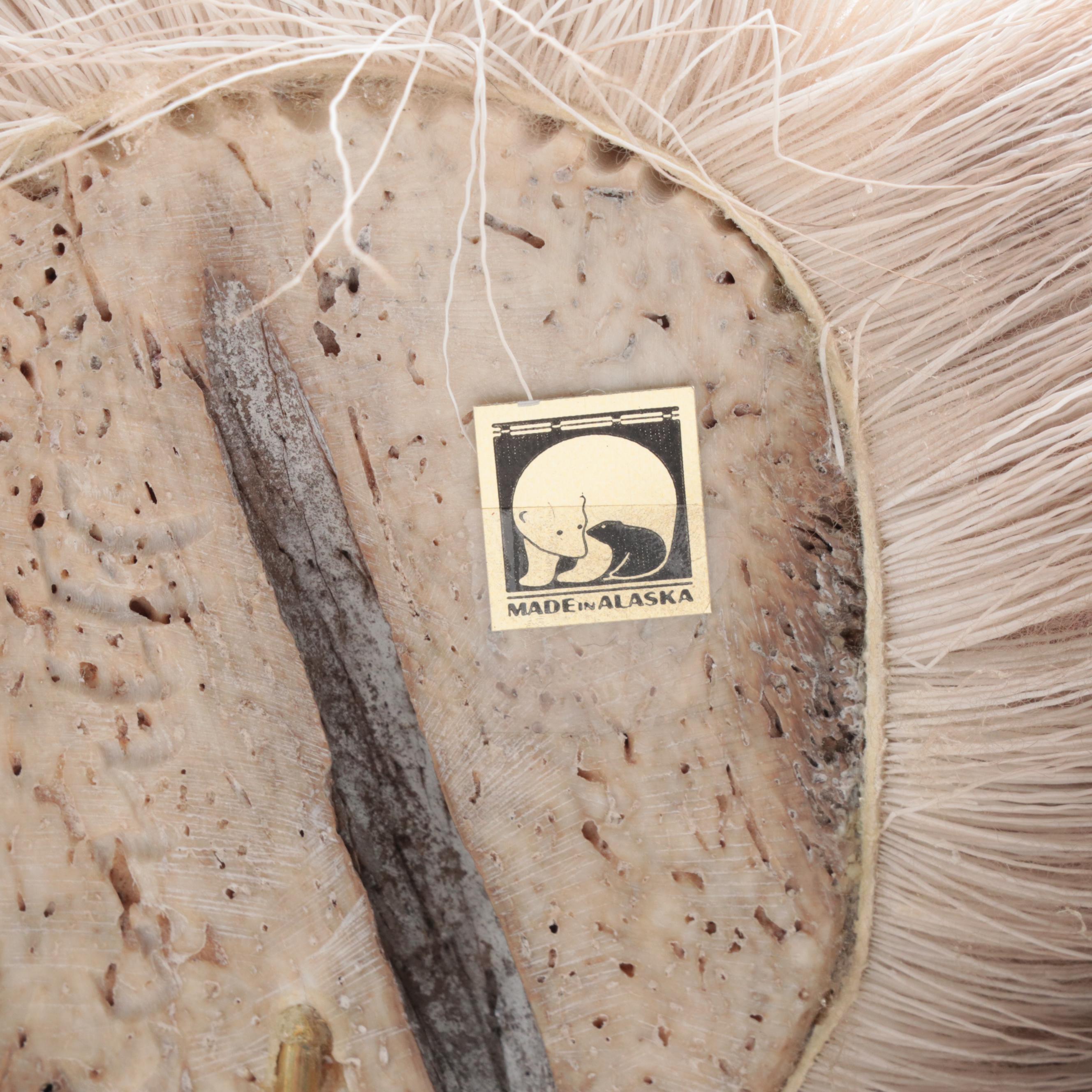 Alaskan Inuit Carved Jaw Bone Sculpture