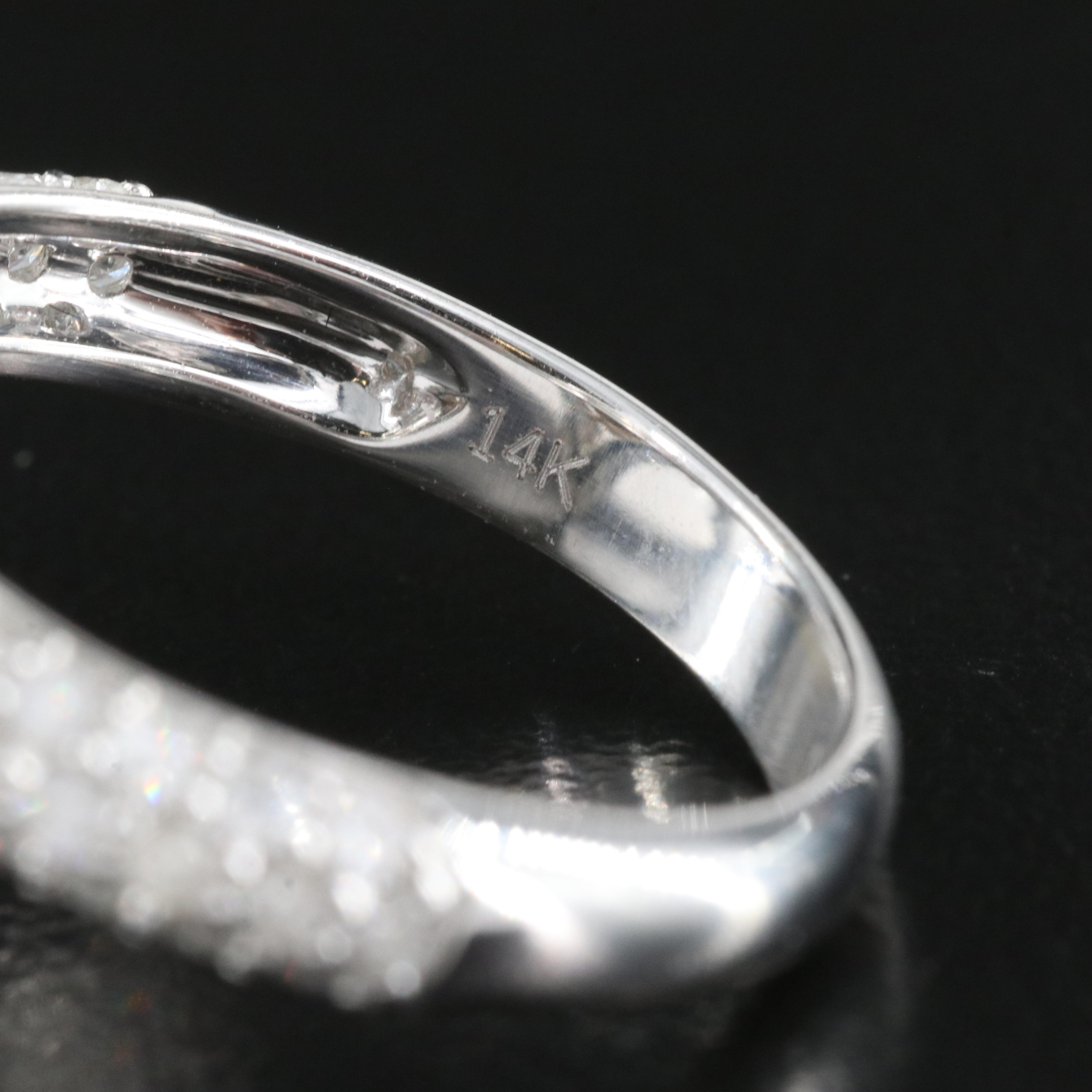 14K 1.71 CT Emerald and 1.47 CTW Diamond Teardrop Ring