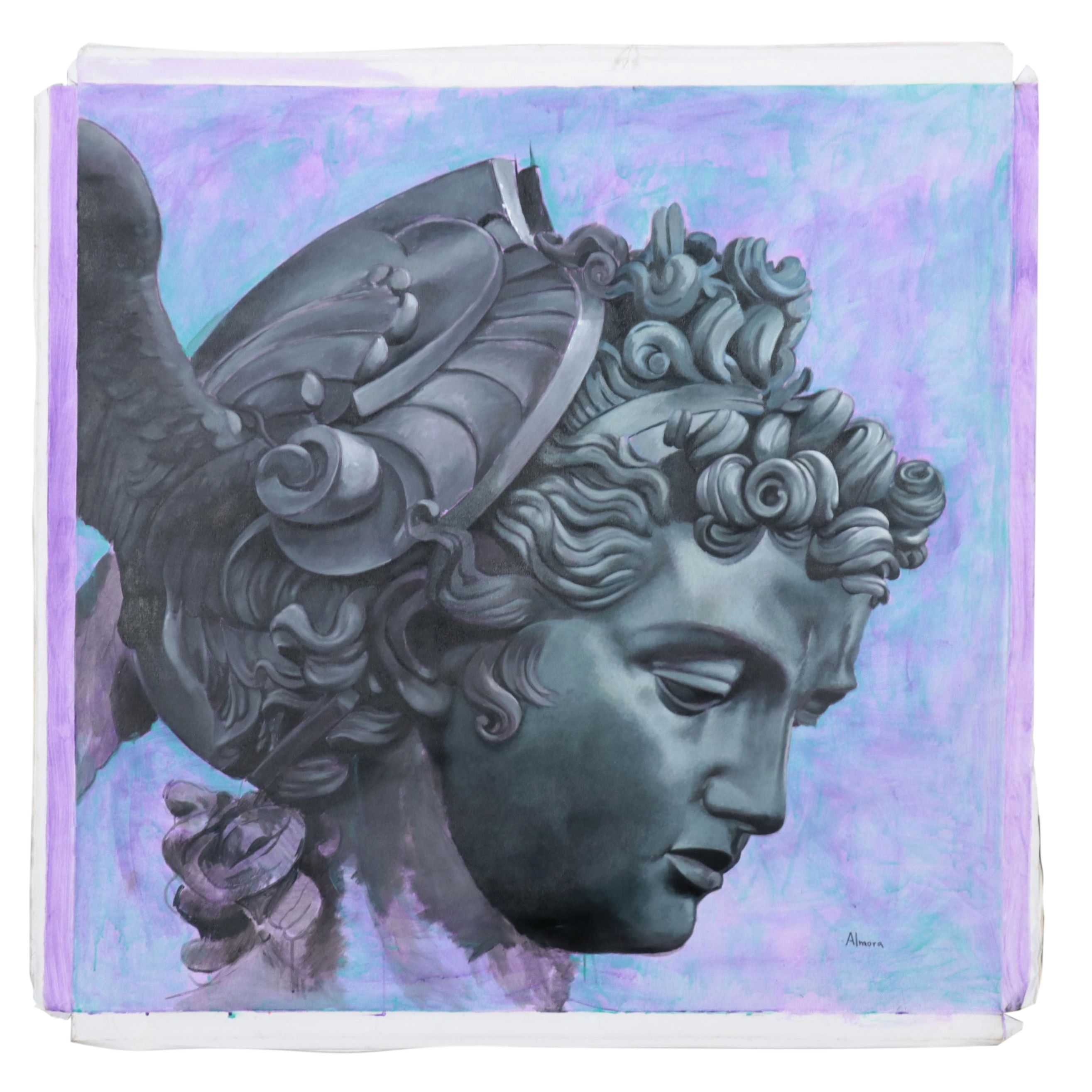 Osmel Almora Miró Oil Painting of Greek Figure