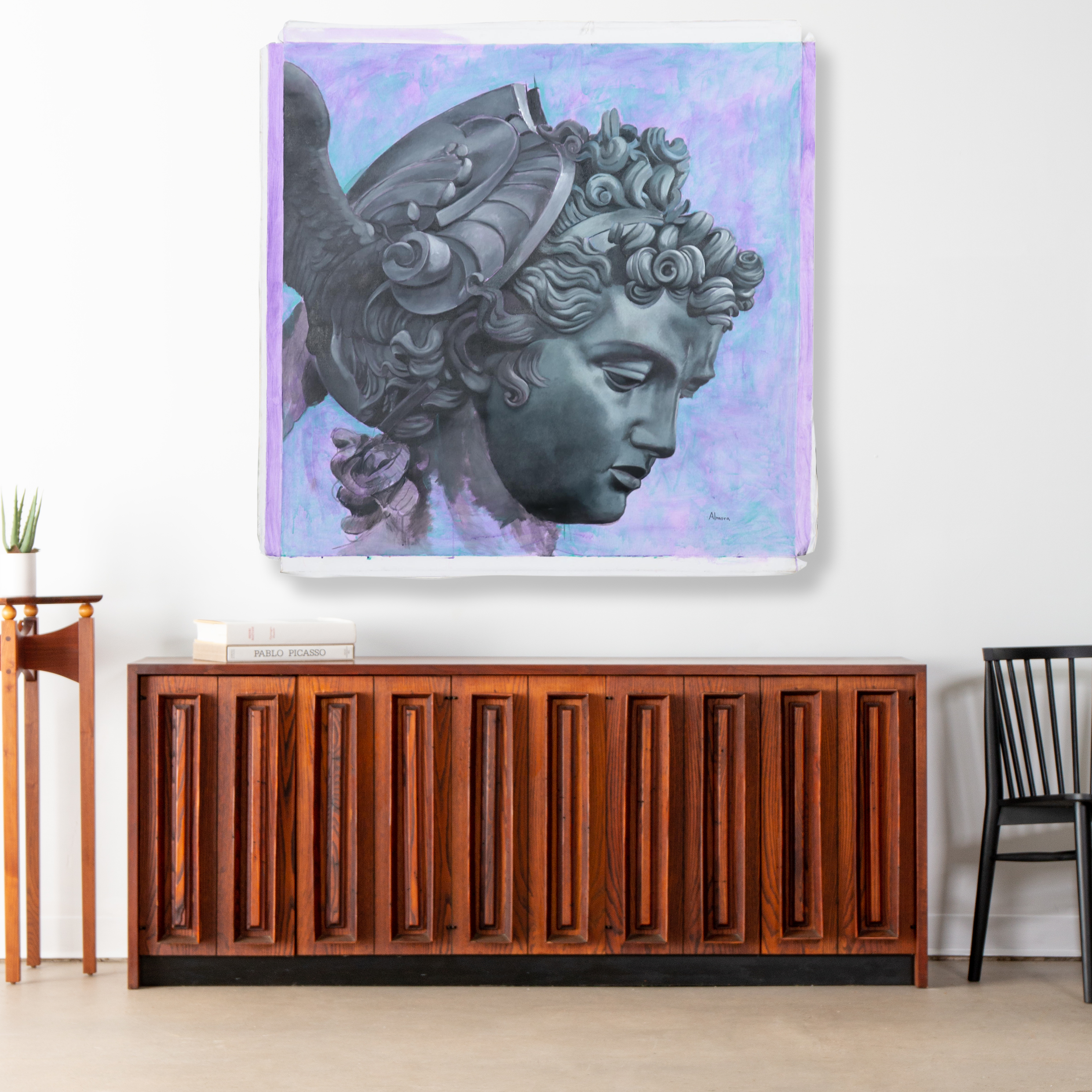 Osmel Almora Miró Oil Painting of Greek Figure