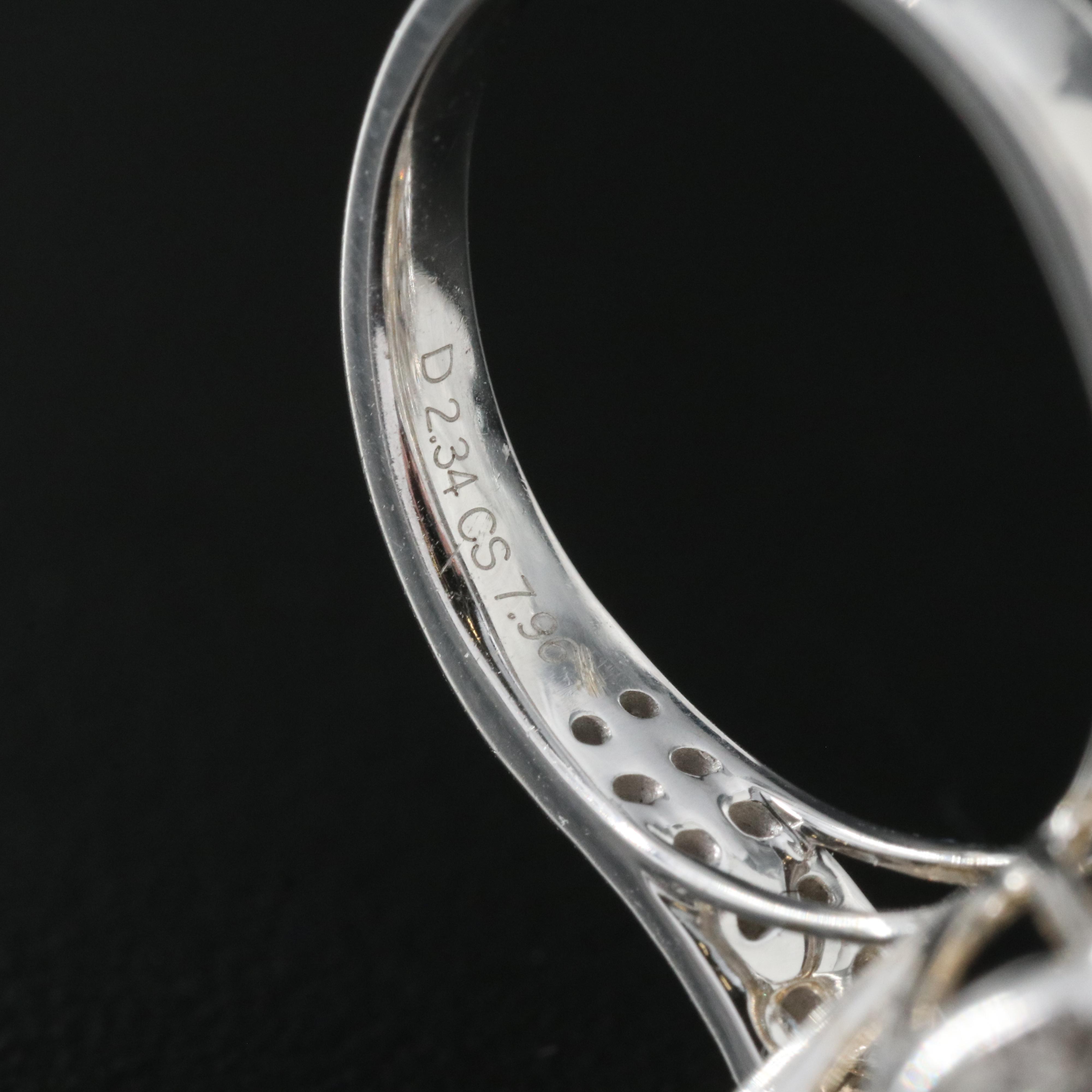 14K 7.96 CT Emerald and 2.34 CTW Diamond Ring