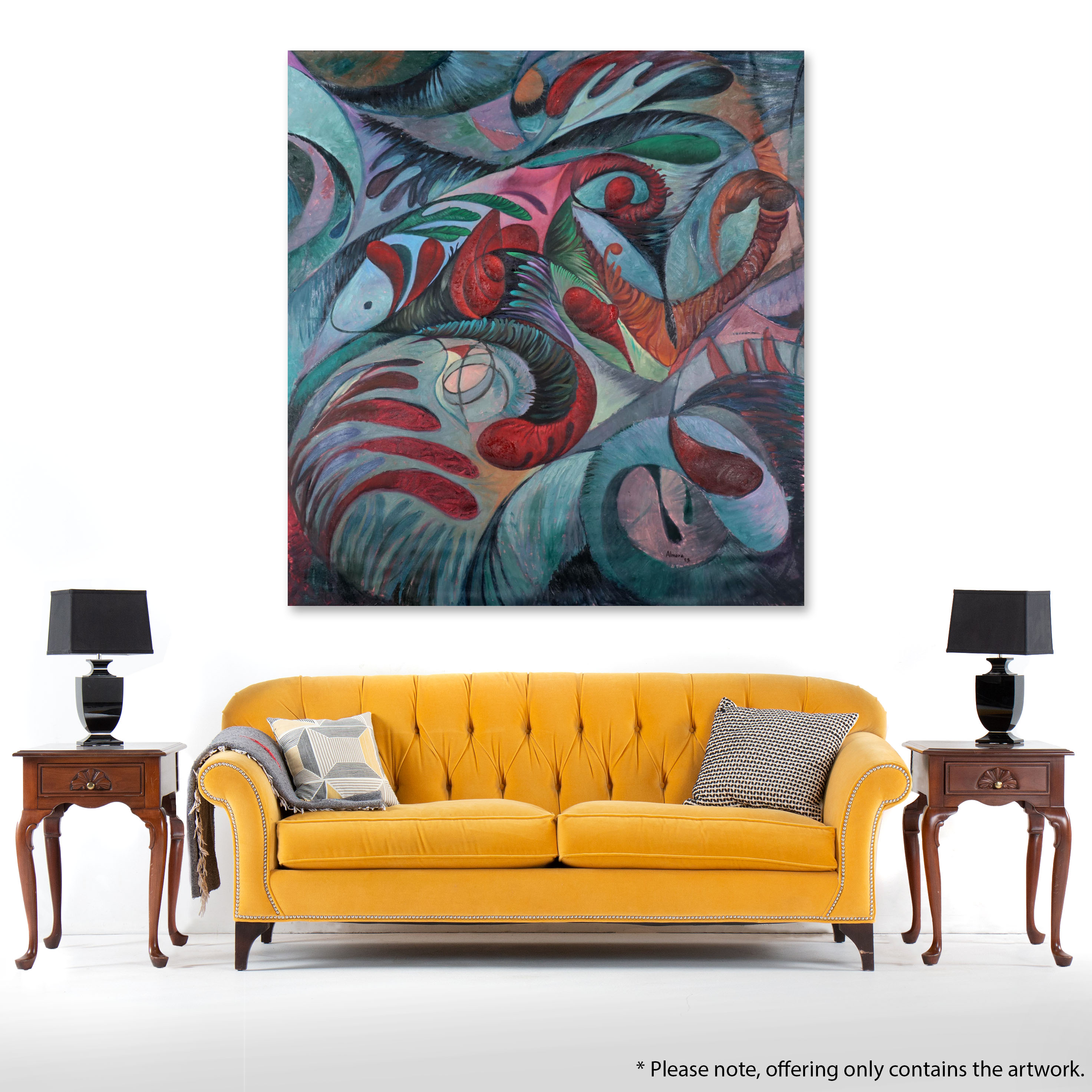 Osmel Almora Miró Non-objective Oil Painting, 2023