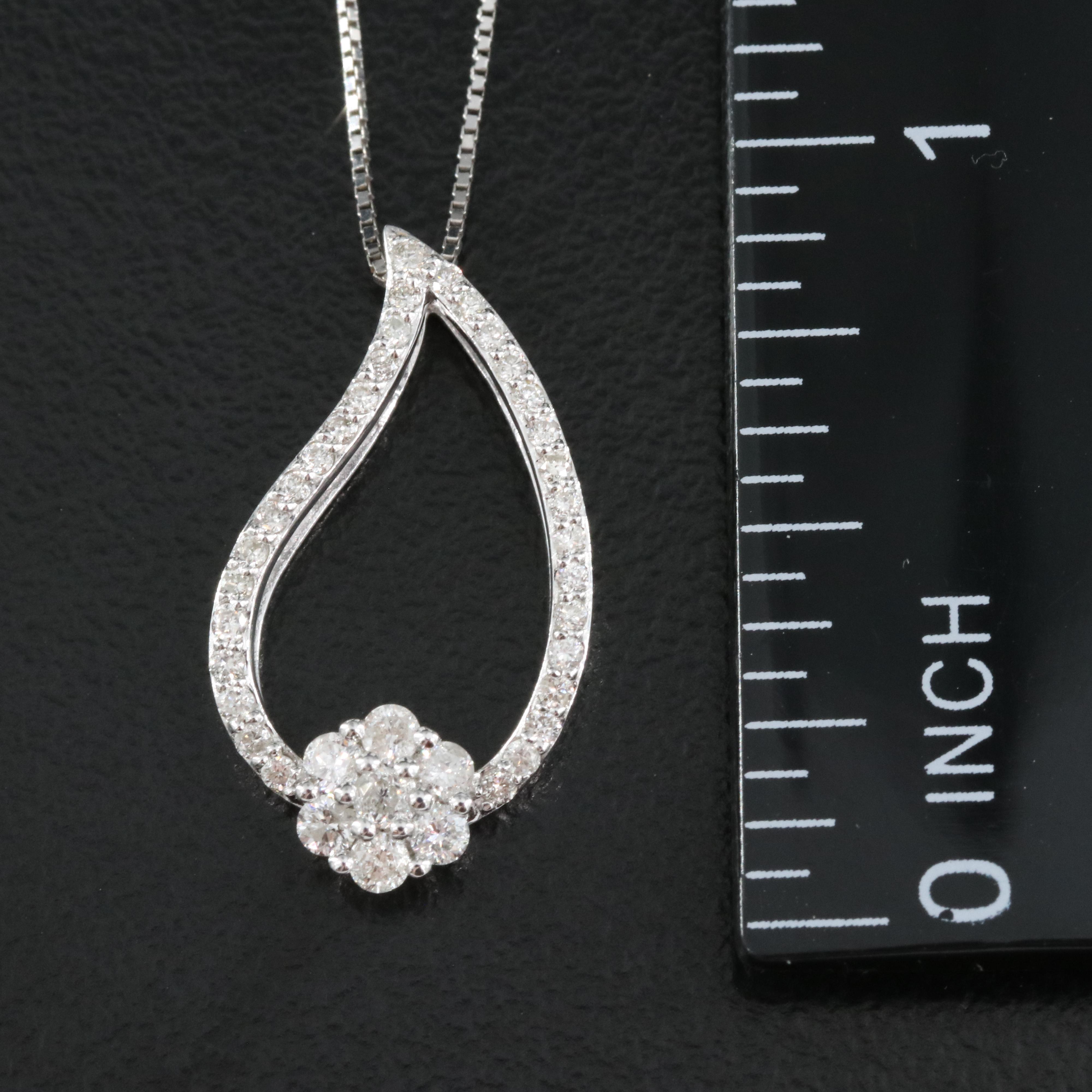 14K 0.39 CTW Diamond Pendant Necklace