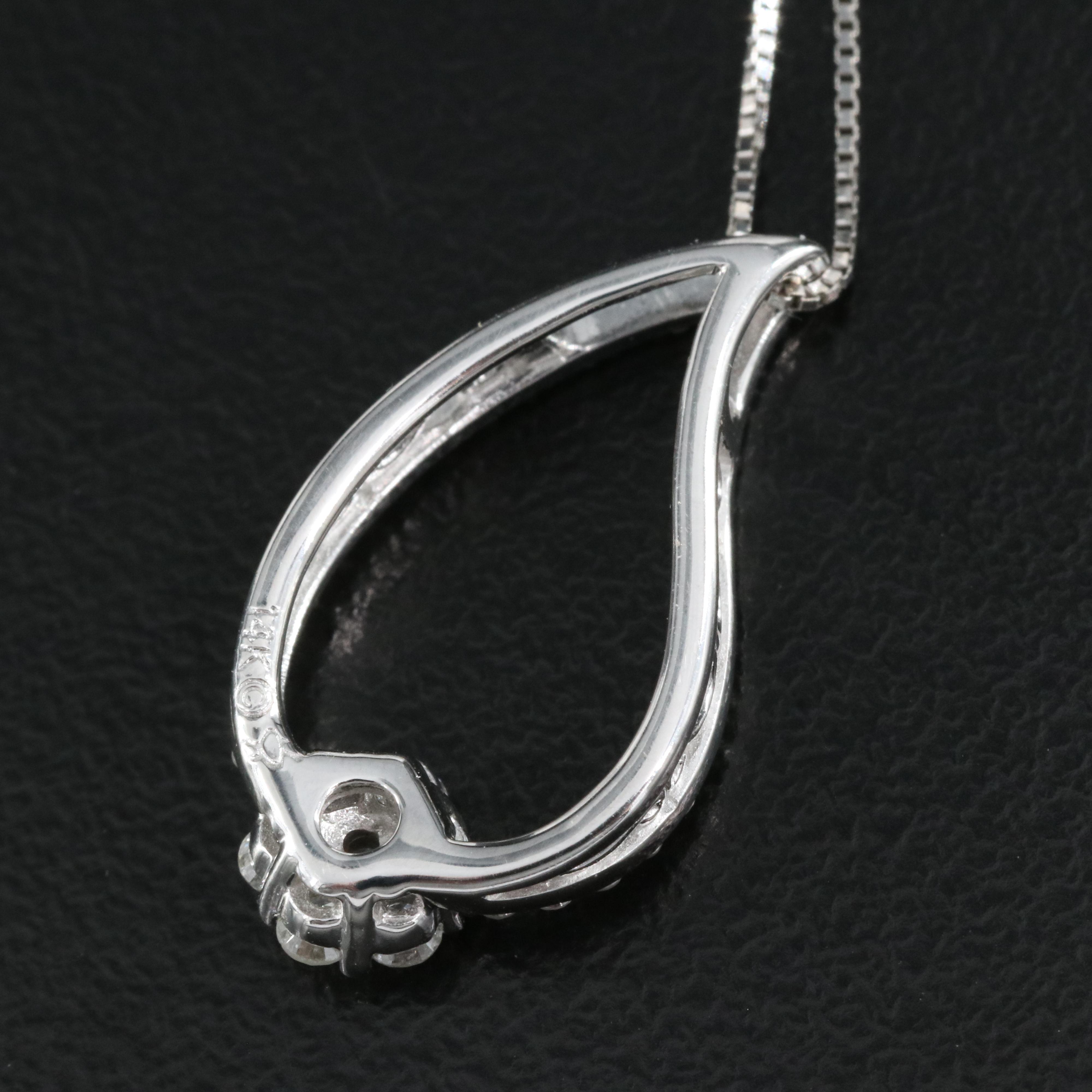 14K 0.39 CTW Diamond Pendant Necklace