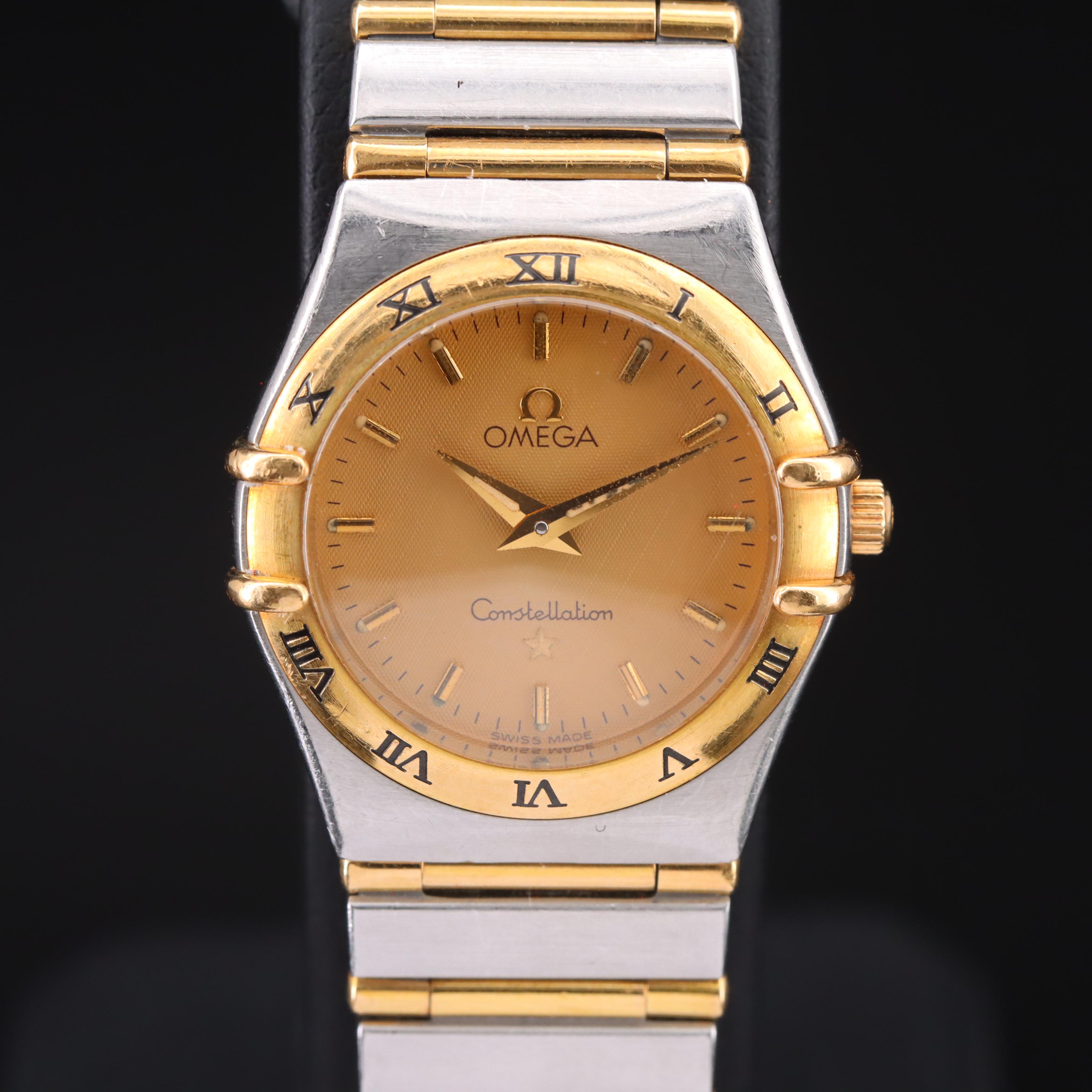 1993 18K and Stainless Steel Omega Constellation Watch