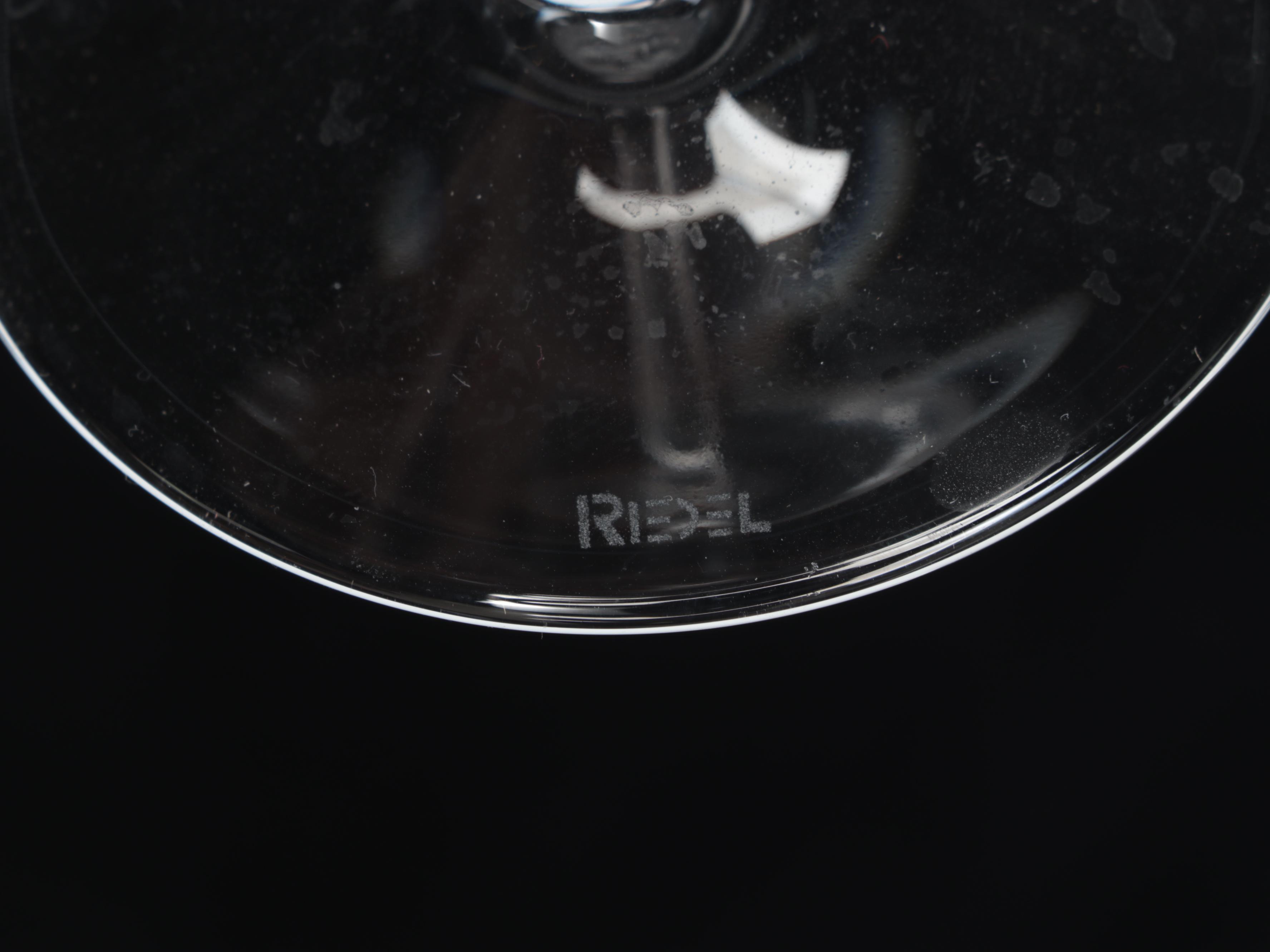 Riedel Crystal  Wine Glasses with Ice Bucket and Other Bar Tools