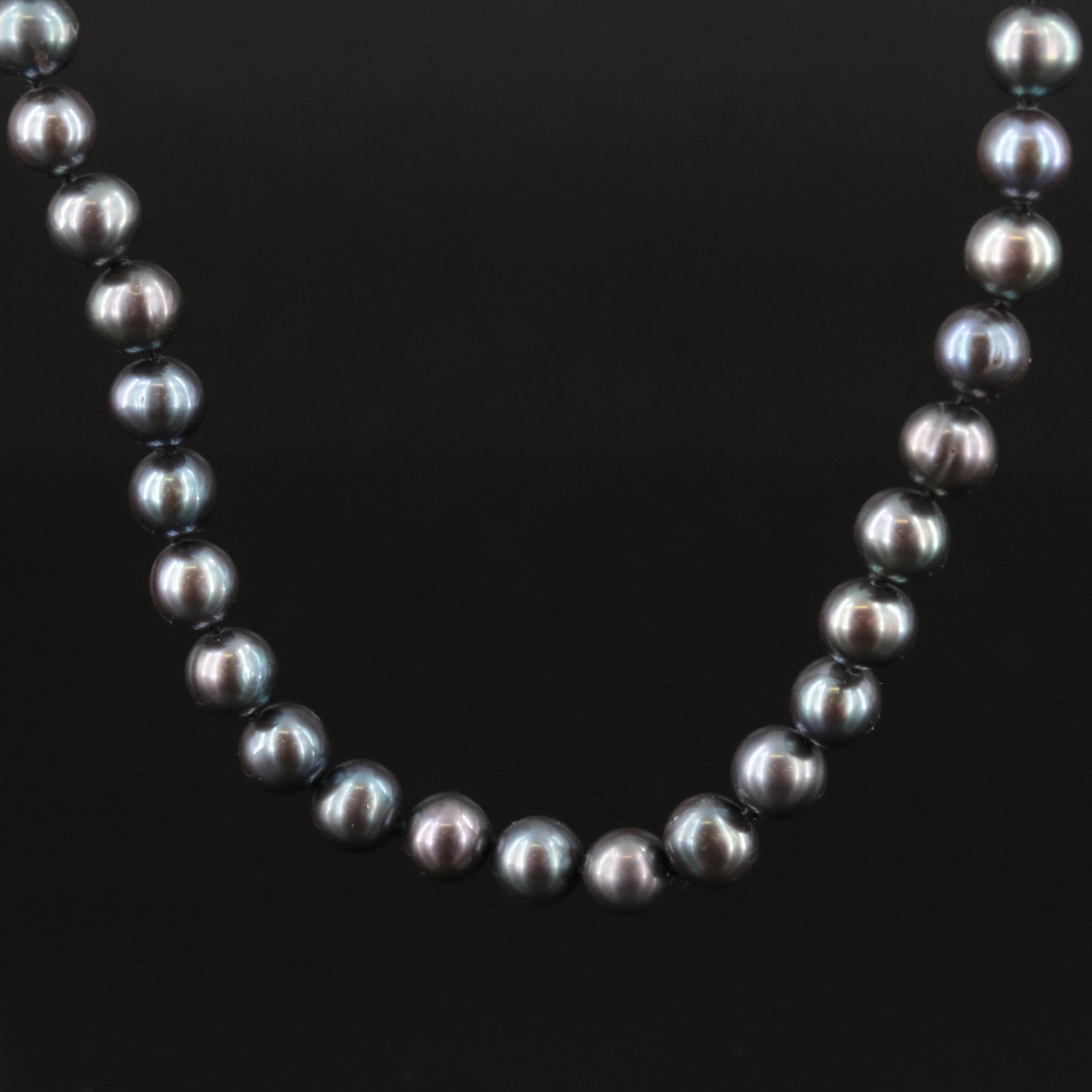 Pearl Necklace with 14K Clasp