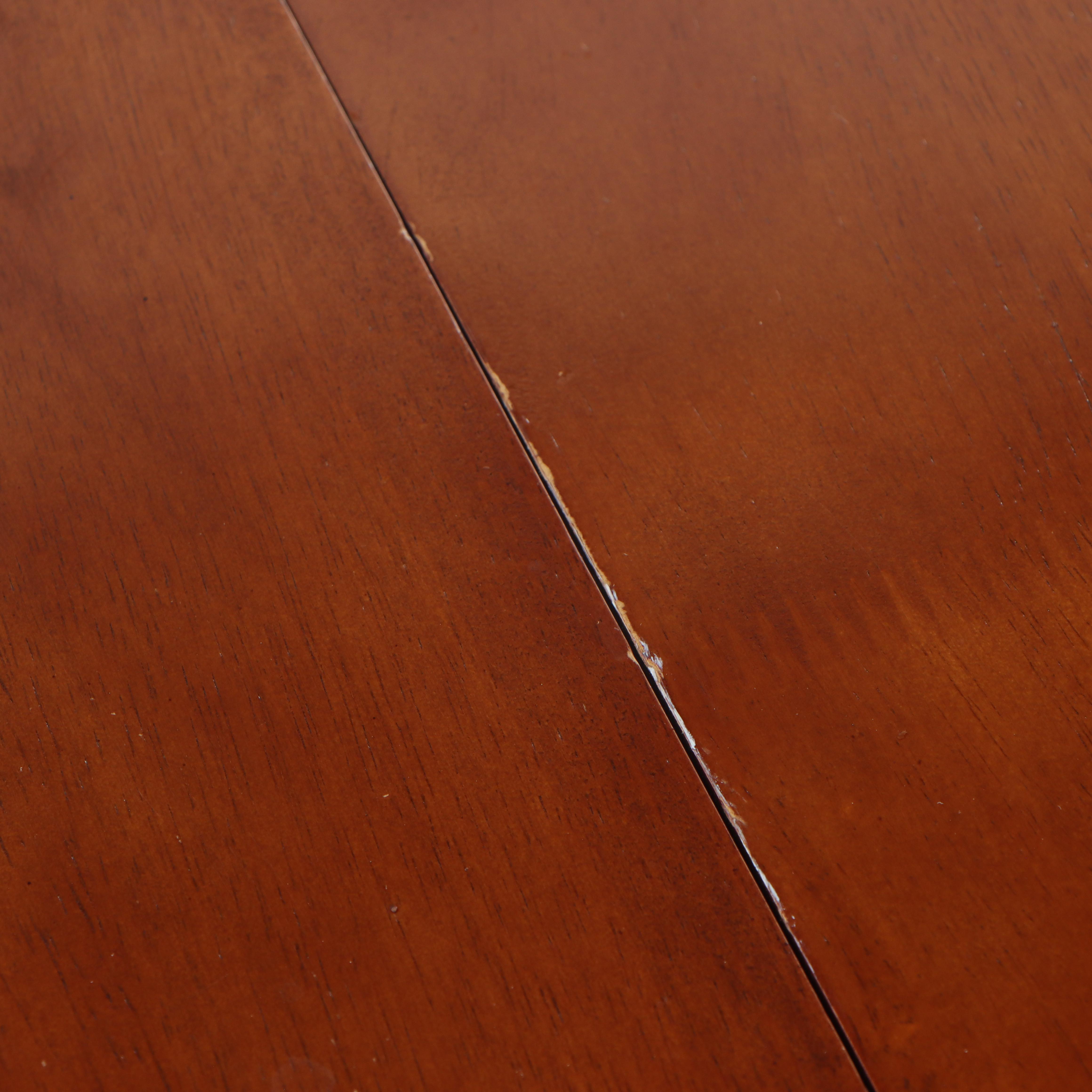 Early American Style Wooden Drop Leaf Table and Pair of Windsor Side Chairs