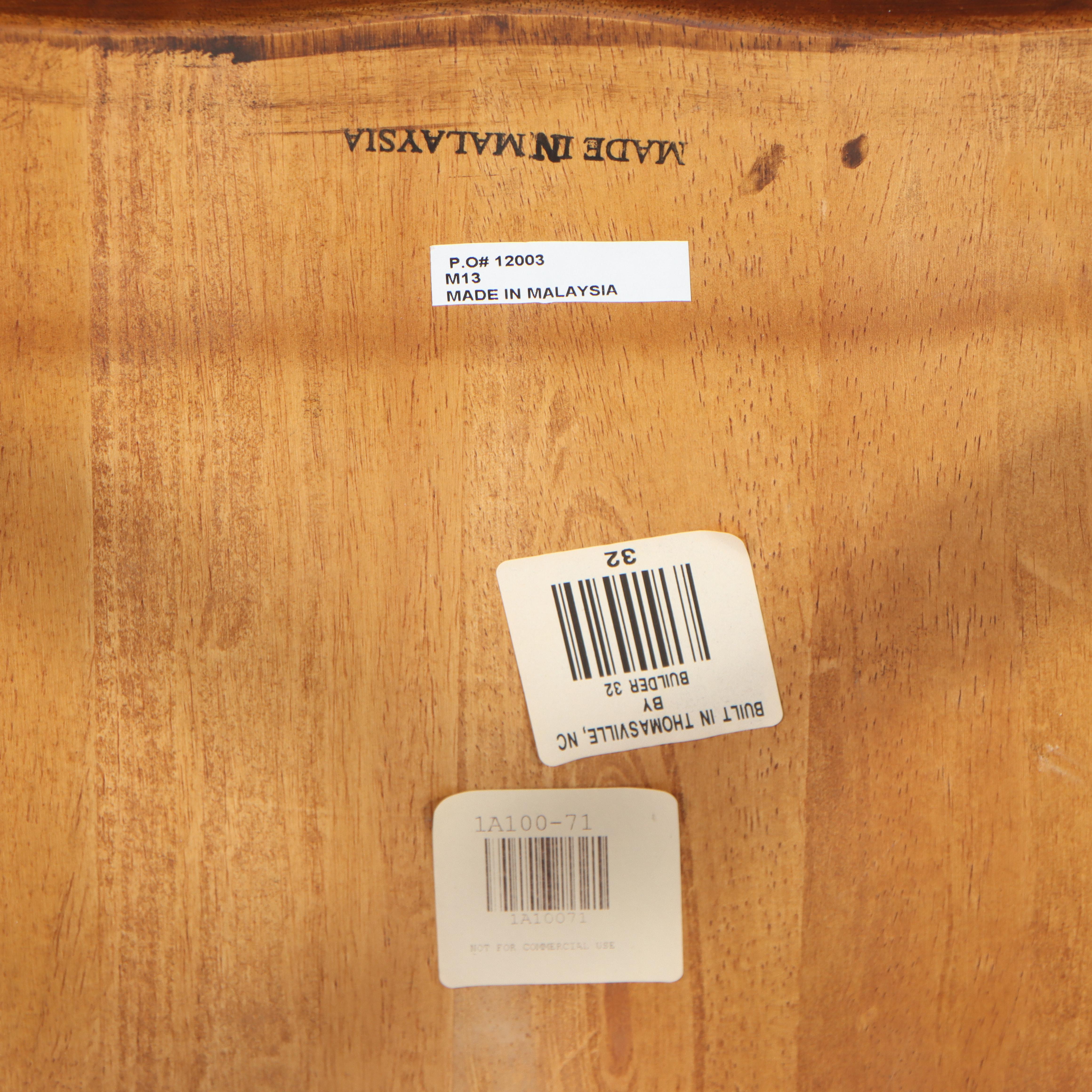 Early American Style Wooden Drop Leaf Table and Pair of Windsor Side Chairs