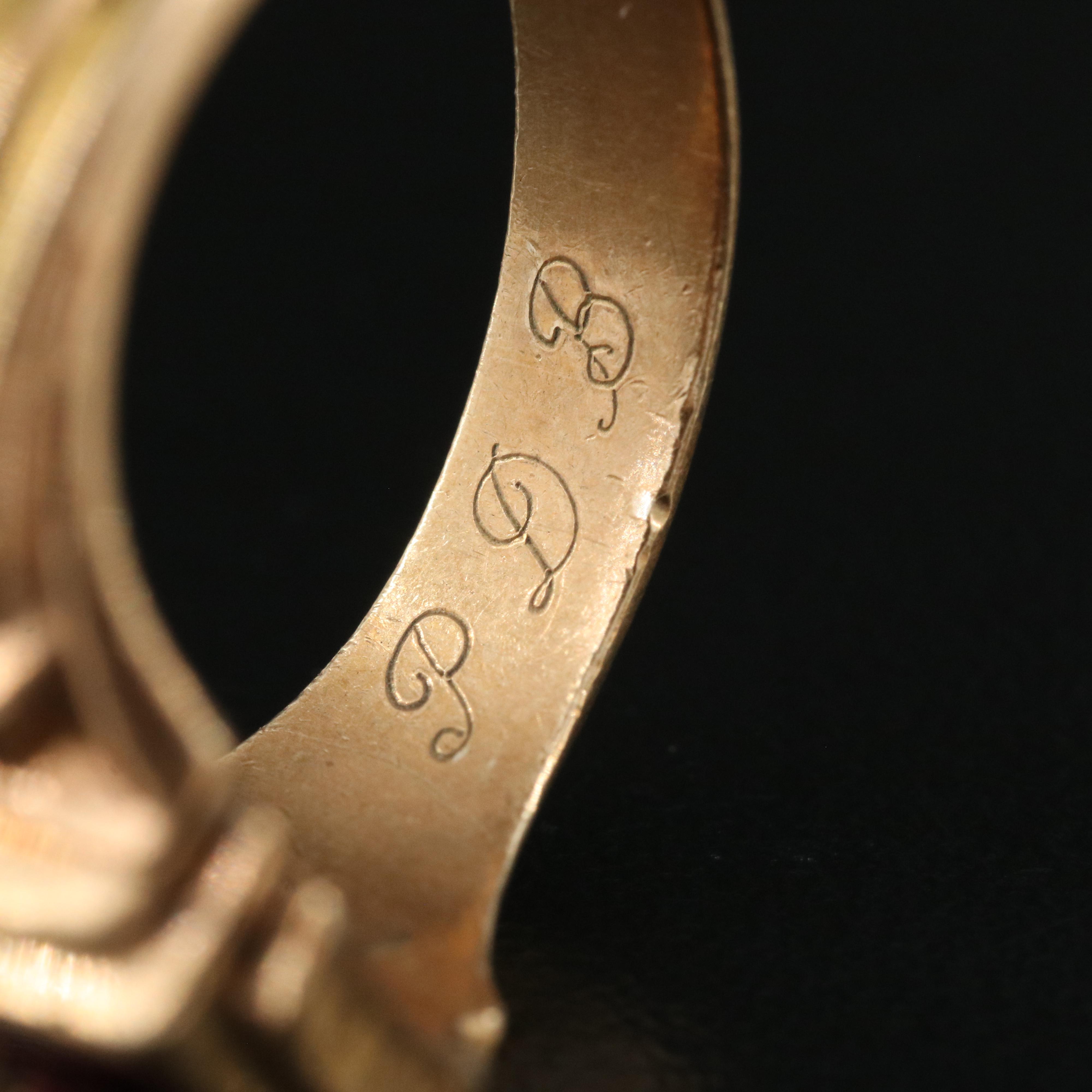 1950 and 1952 10K Ruby Class Rings