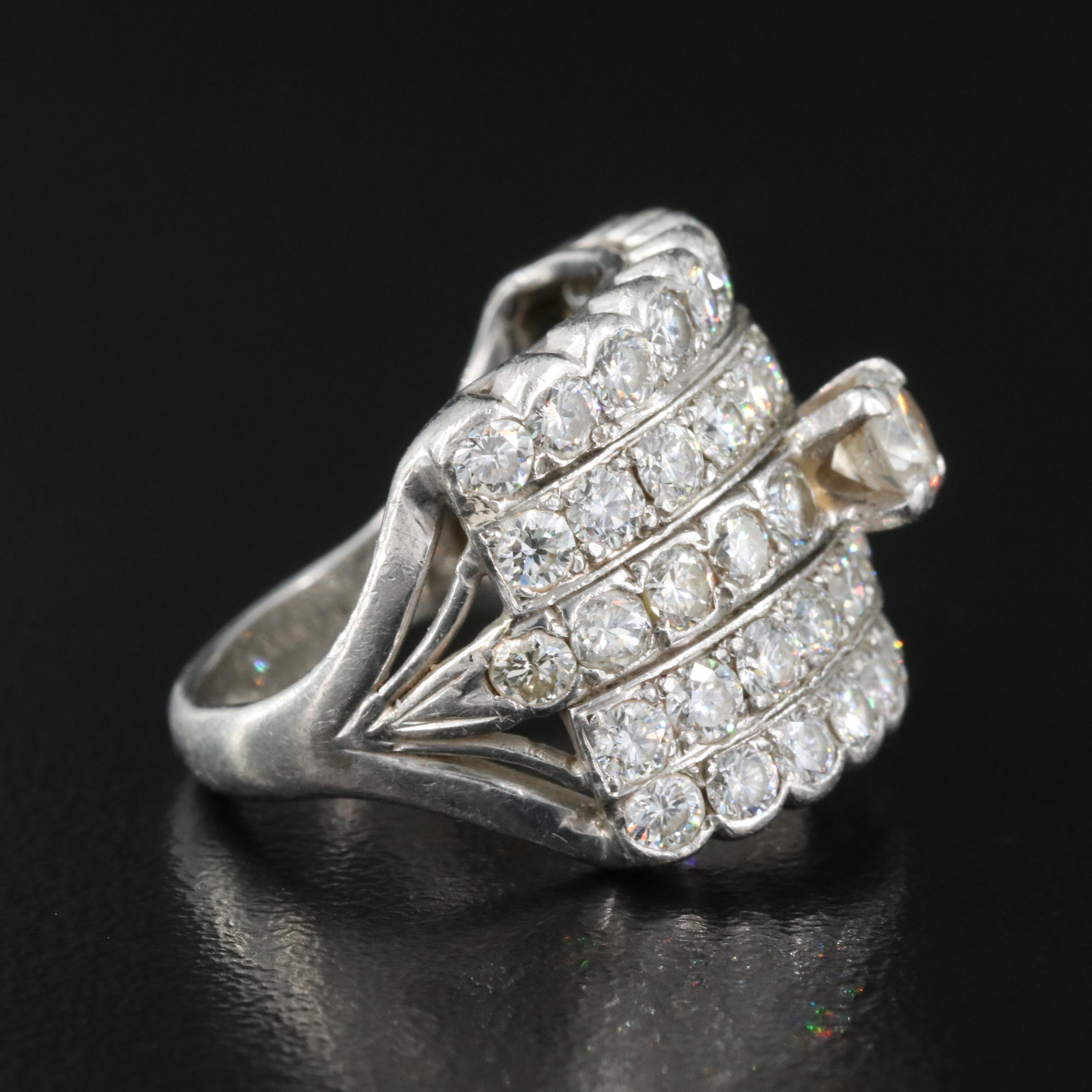 Platinum 3.34 CTW Diamond Ring