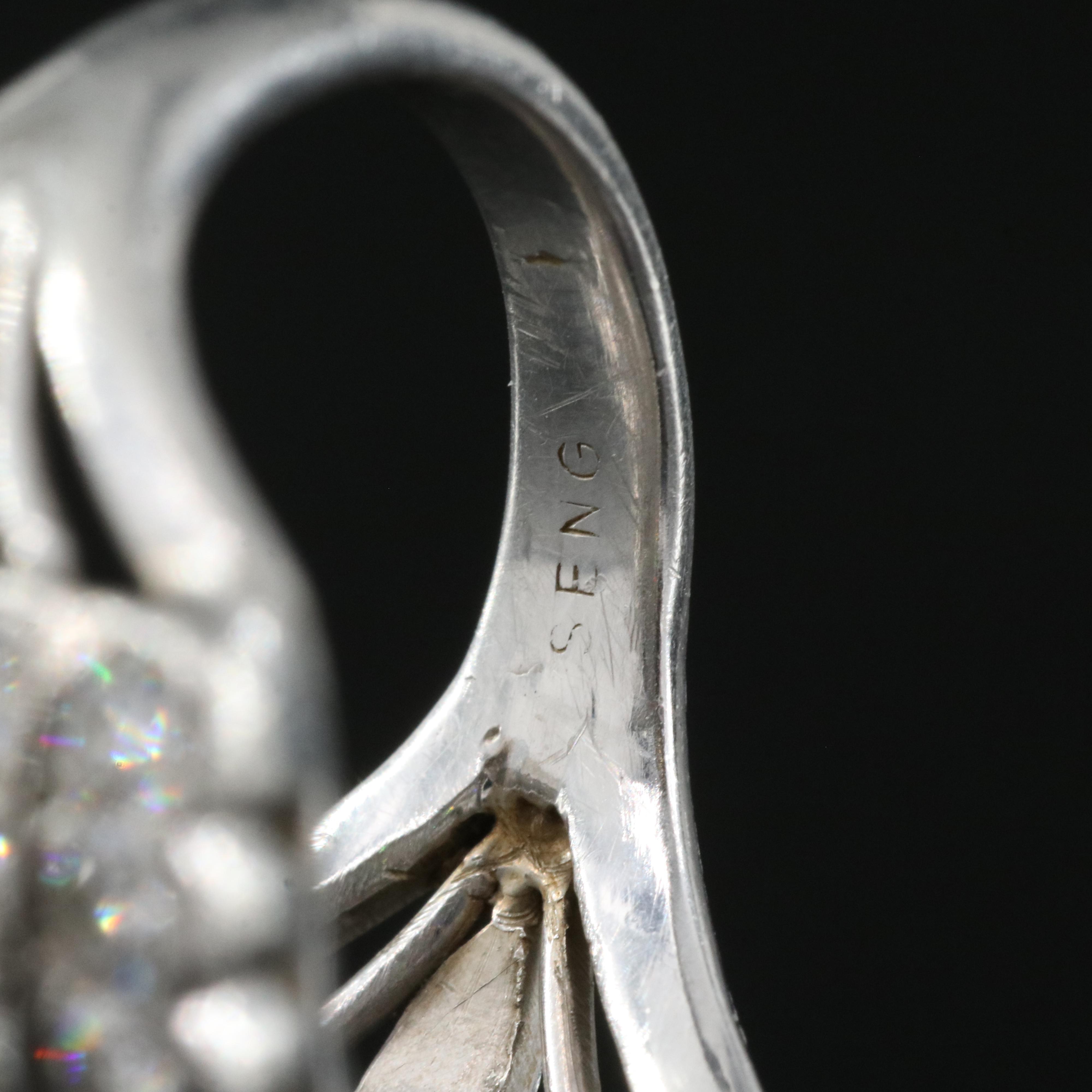 Platinum 3.34 CTW Diamond Ring