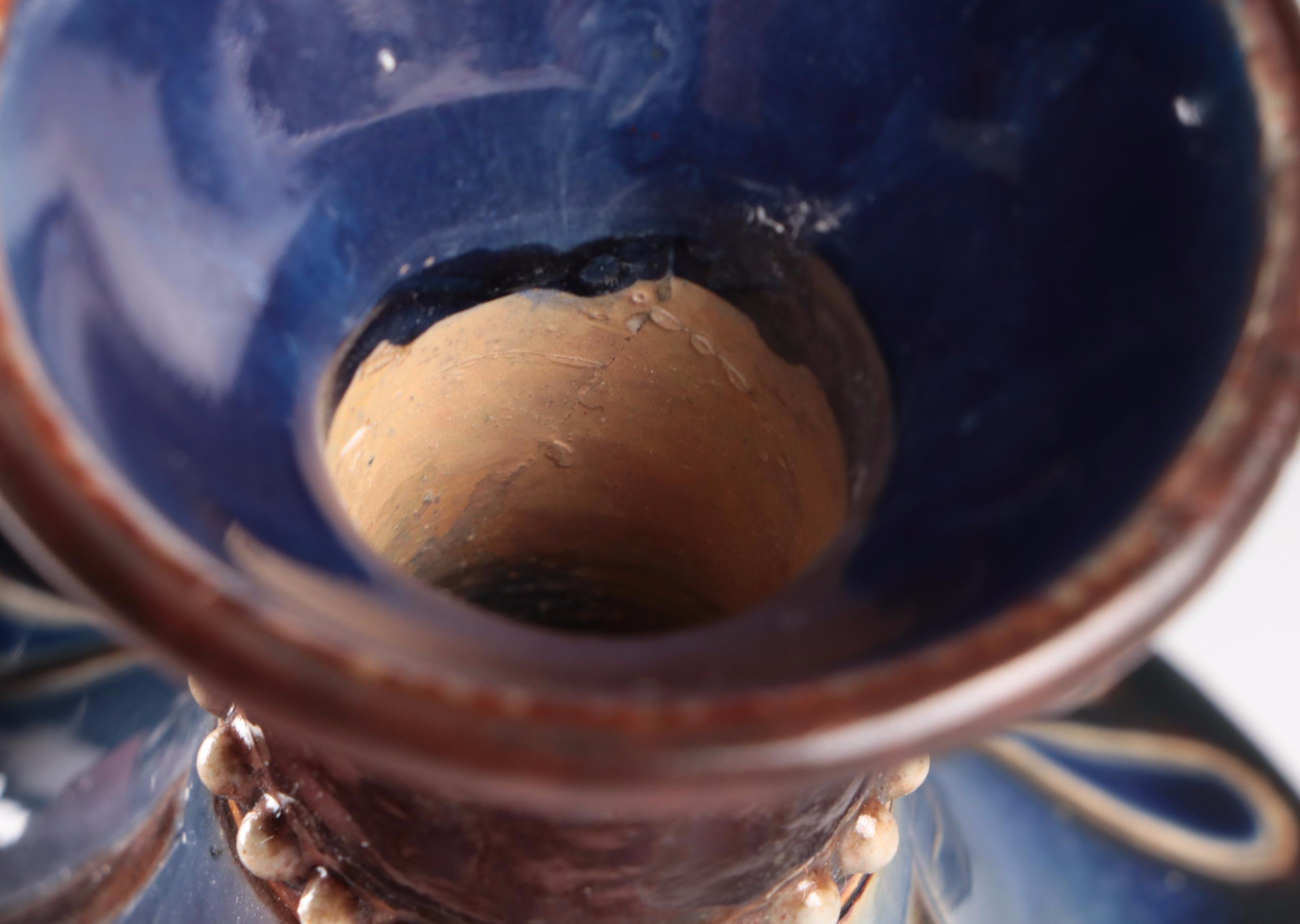 Eliza Simmance Doulton Lambeth English Aesthetic Movement Stoneware Vases