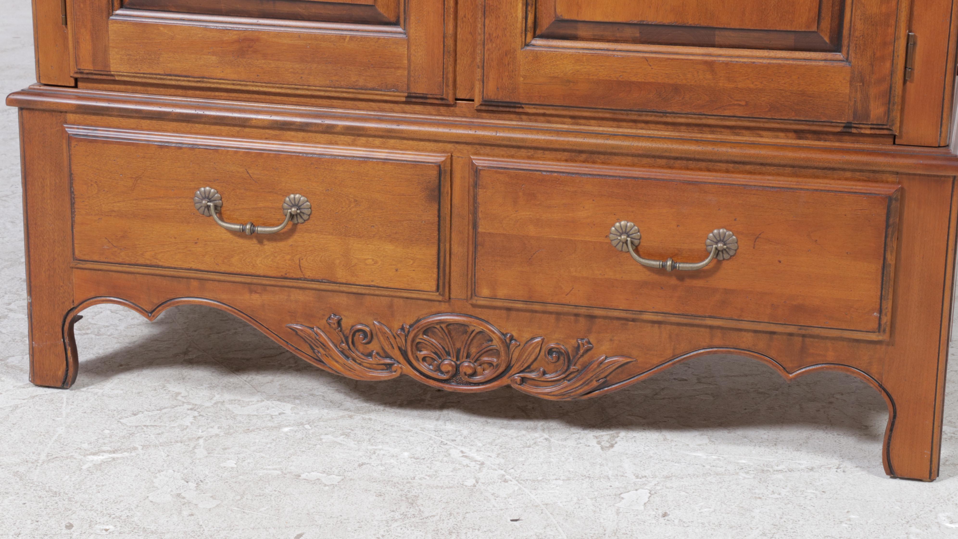 Ethan Allen "Country French Collection" Birch Media Cabinet