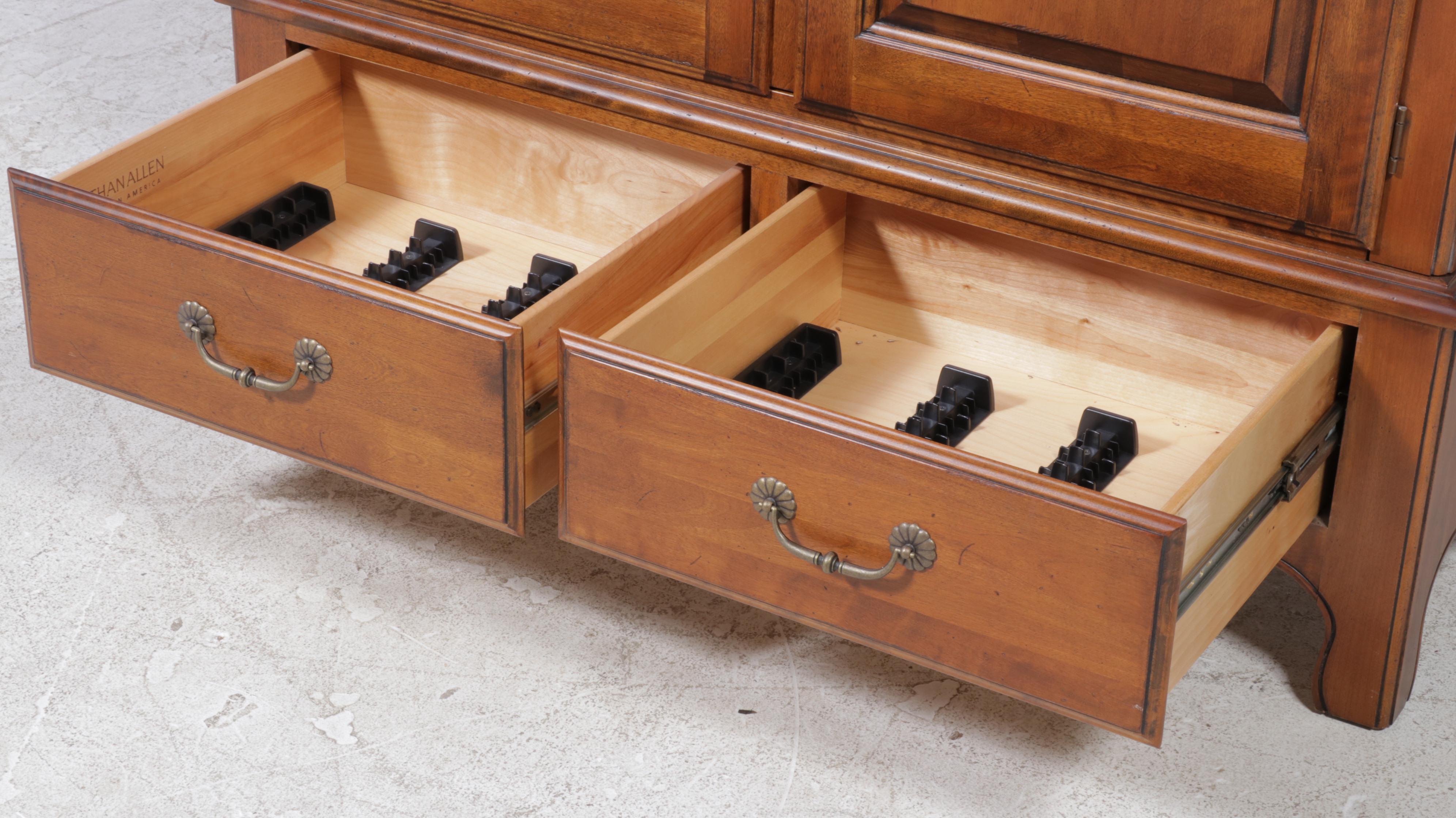 Ethan Allen "Country French Collection" Birch Media Cabinet