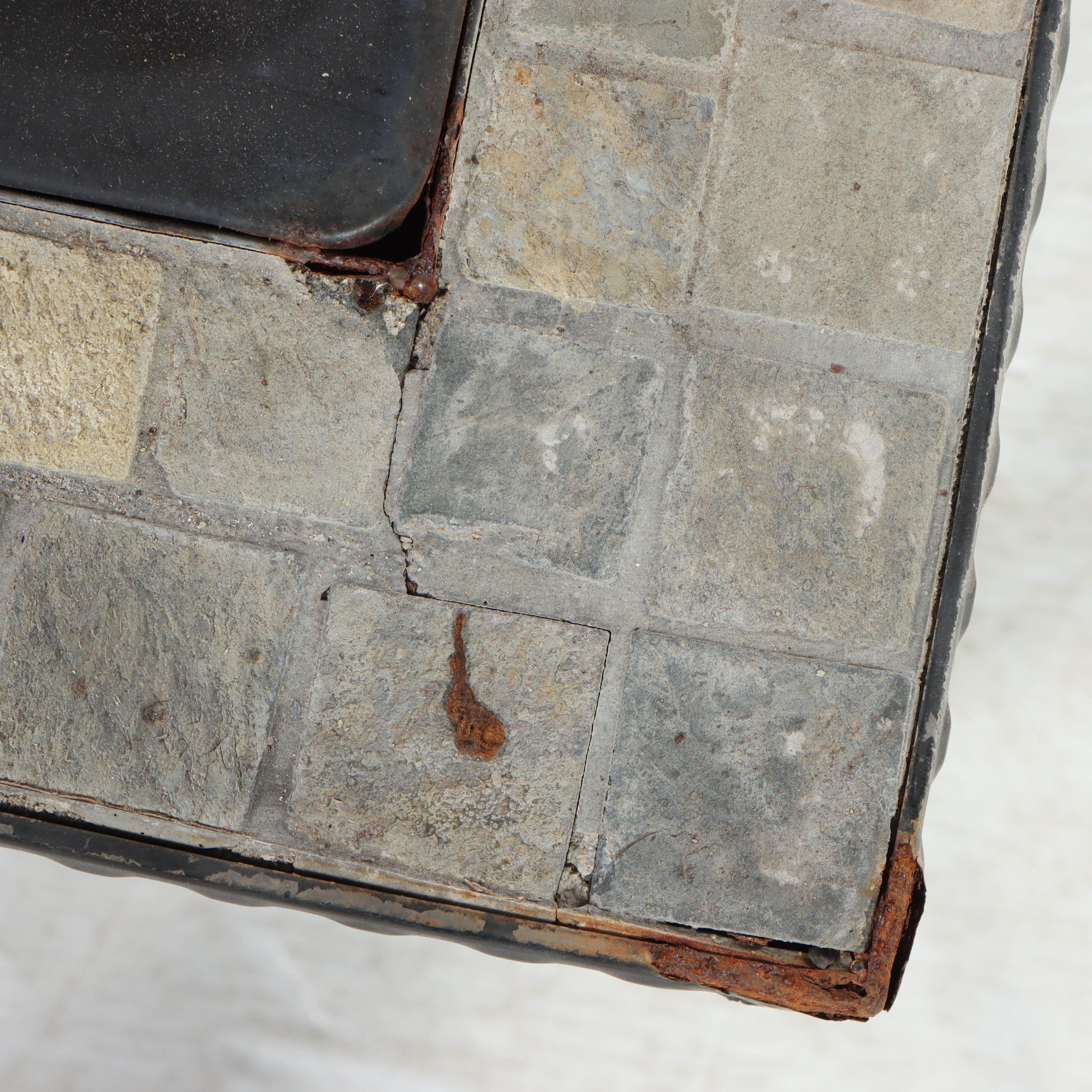 Mosaic Stone and Metal Fire Pit