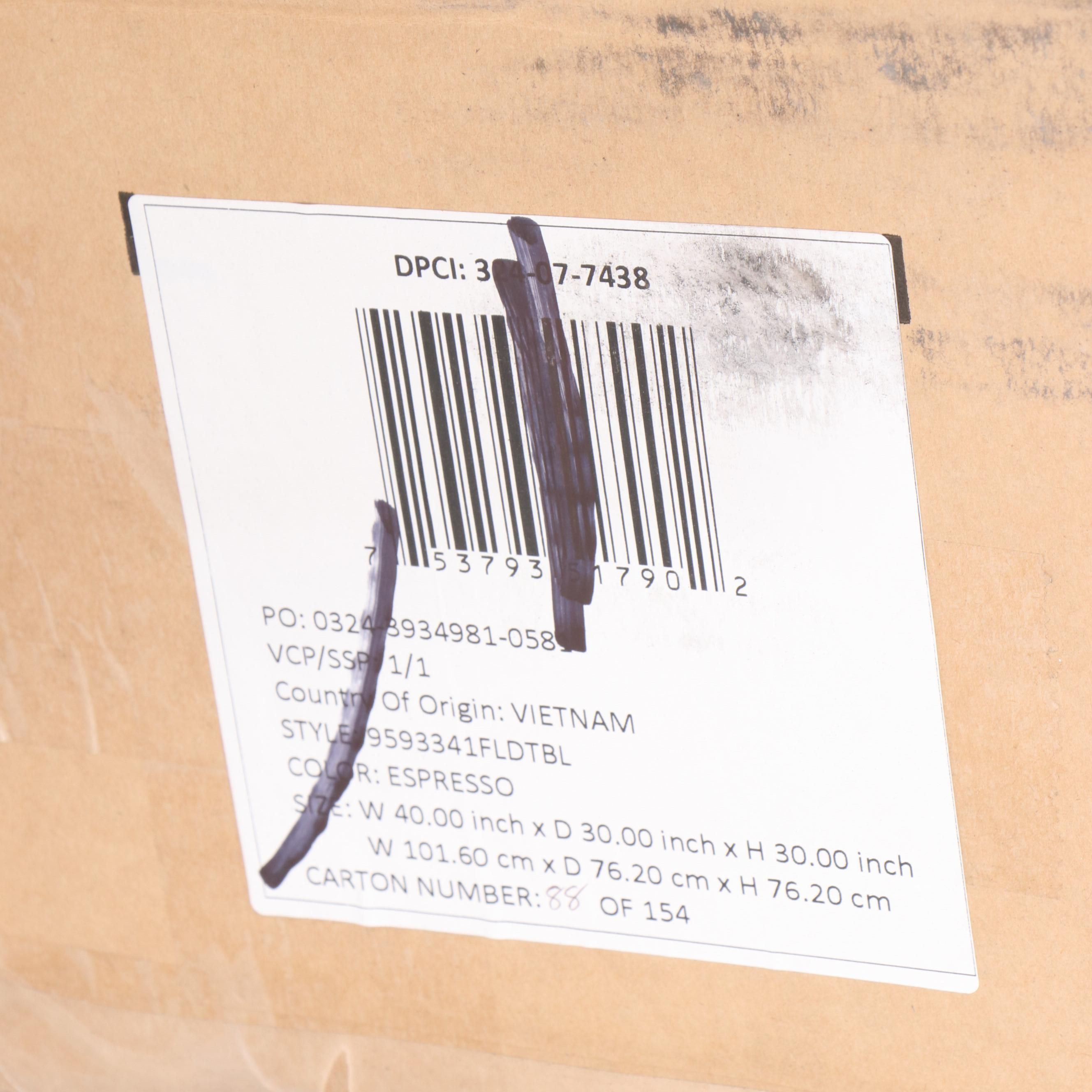 Hearth & Hand with Magnolia Espresso Finish Folding Table